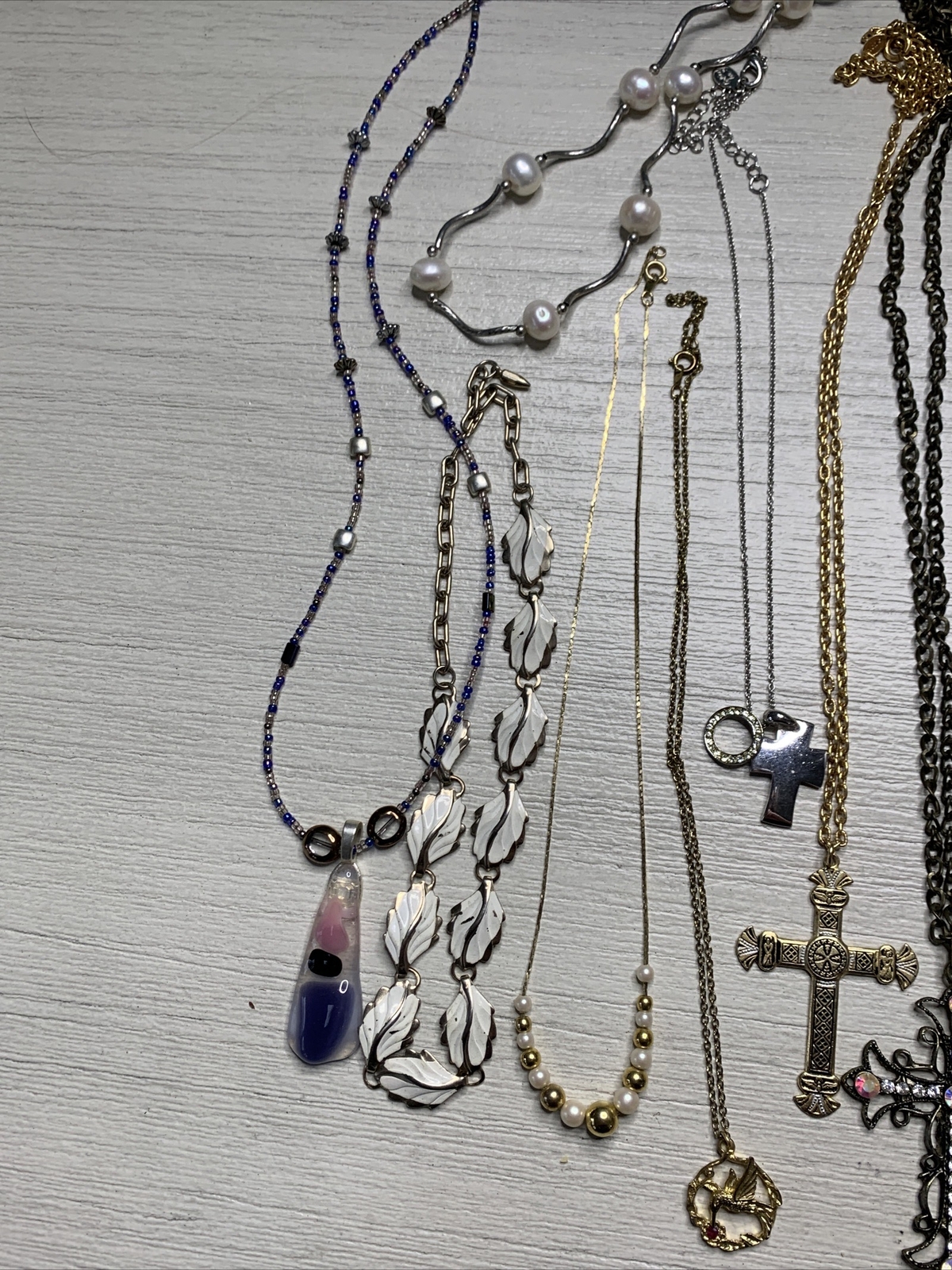 Vintage Quality Pendant Necklace Jewelry Lot Of 17 Variety Some Signed LB946