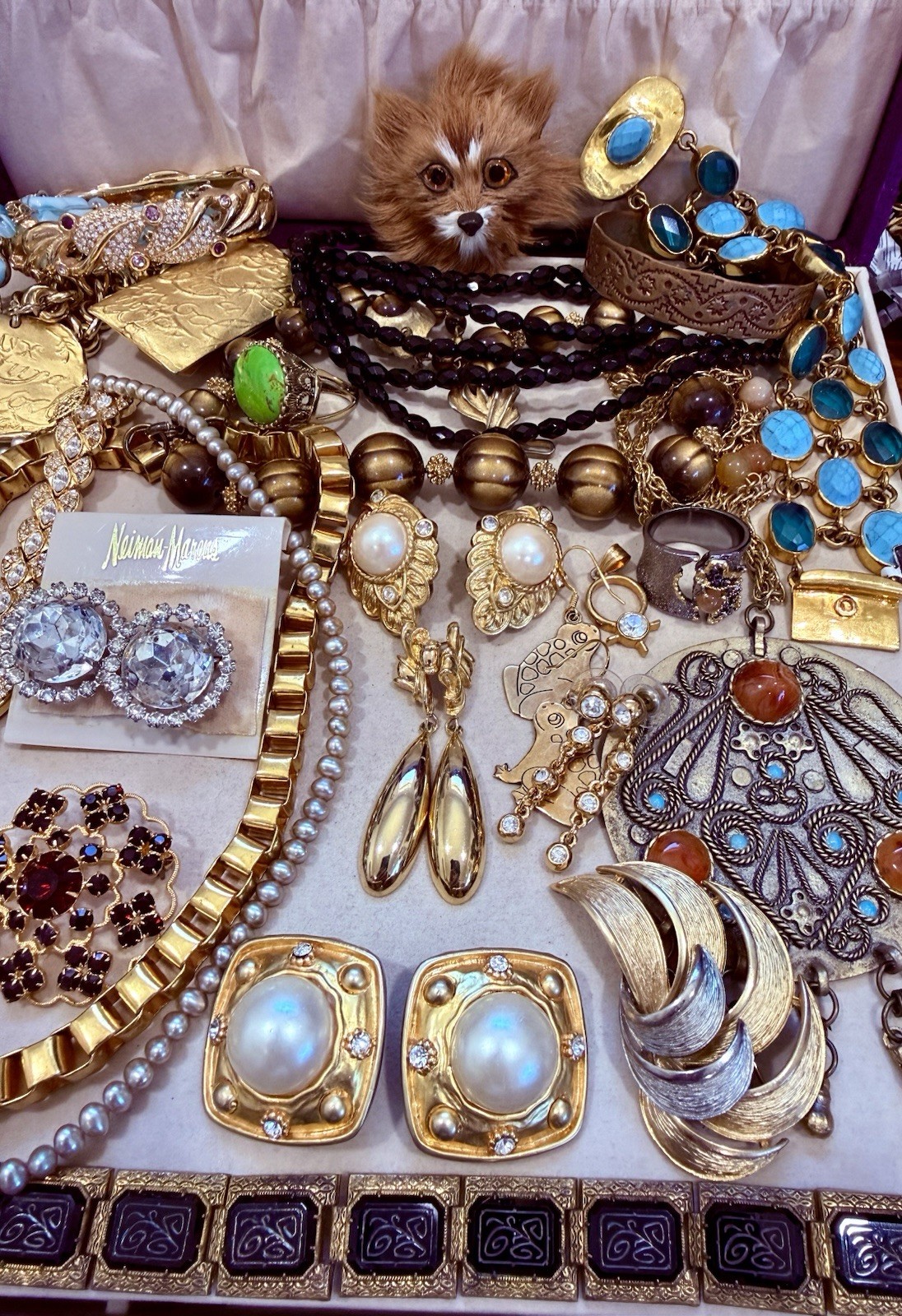 Vintage Antique Jewelry Lot! Rhinestones! Givenchy, Trifari & More! Rare!