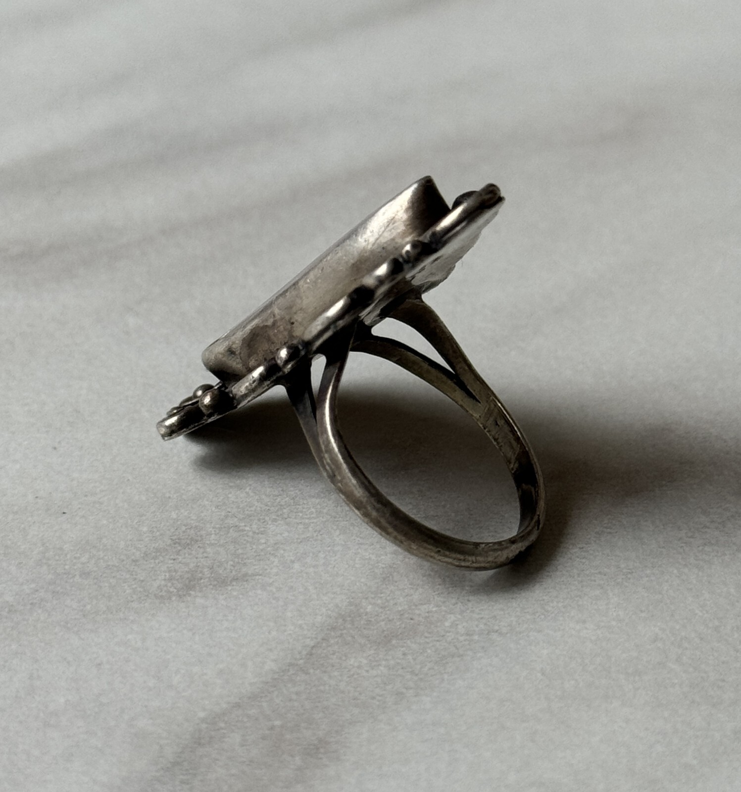 Raymond Platero Navajo Ring Sterling Silver 925 Signed Vintage