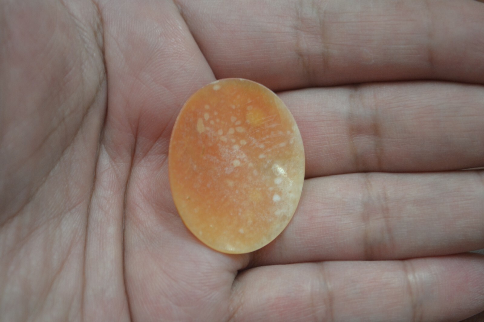 VINTAGE LADY CARVED CAMEO SHELL UNSET PENDANT #P-9