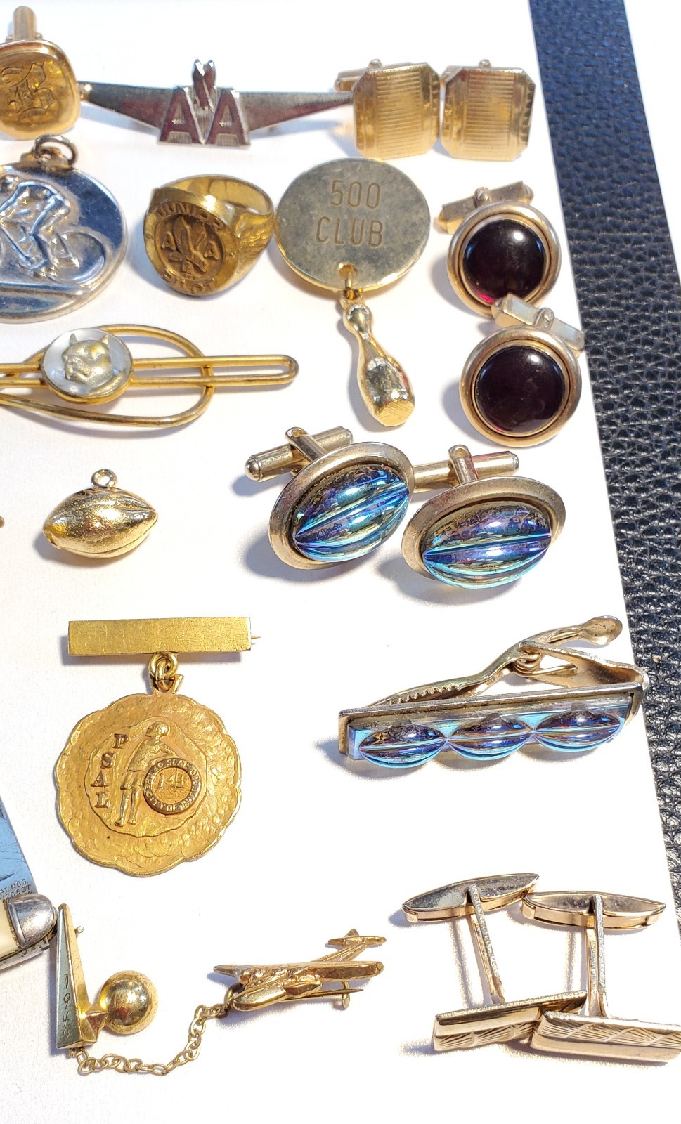 Antique, Vintage Mens Jewelry, Collectibles, Accessories Lot, Over 50 Pieces!