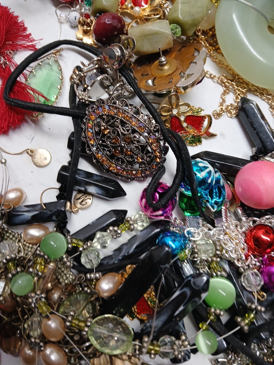 5Lbs Wearable Vintage Jewelry Huge lot Costume And More Unsearched Tangled