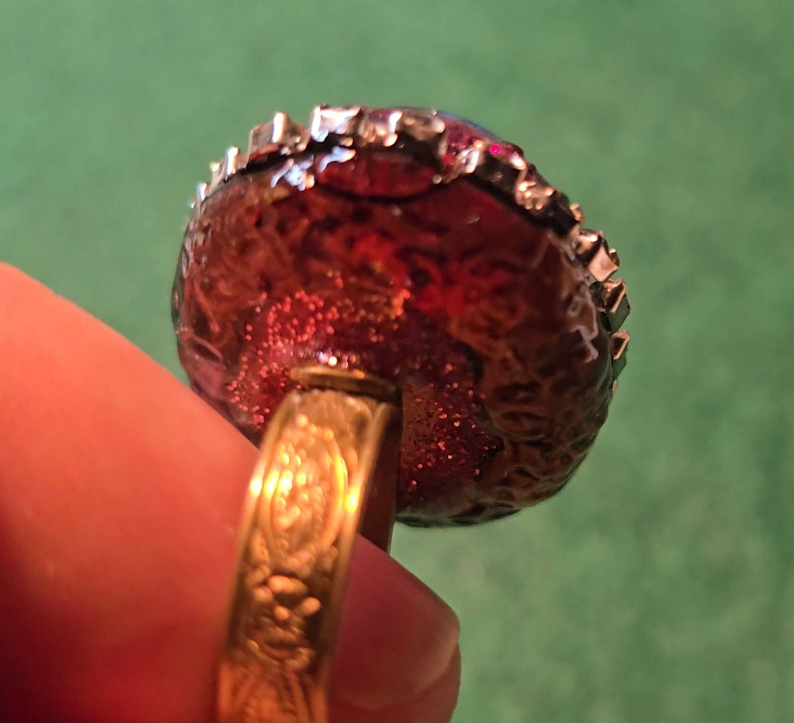 glass eye ring