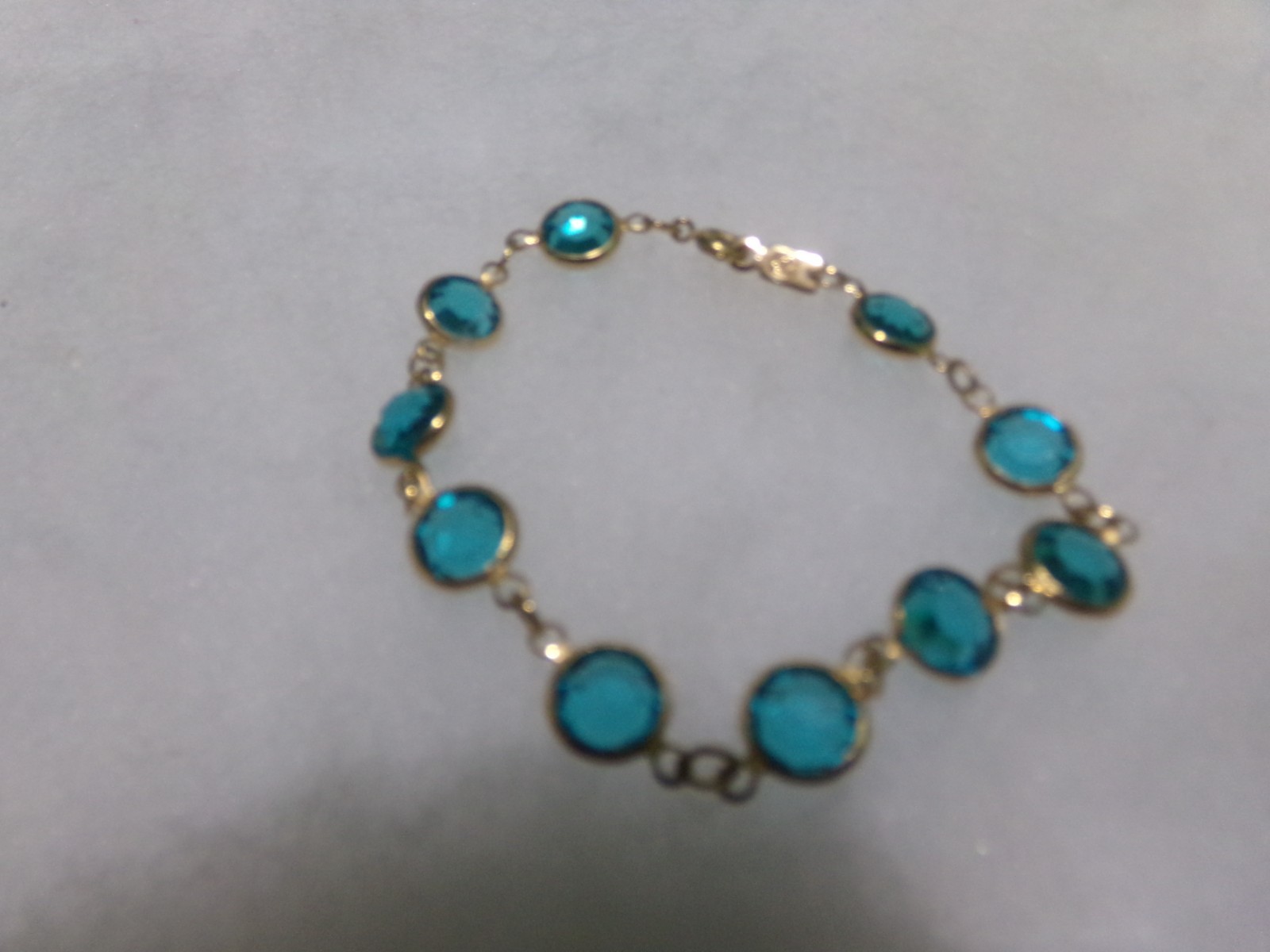 VINTAGE SIGNED SWAROVSKI BEZEL CRYSTAL BRACELET