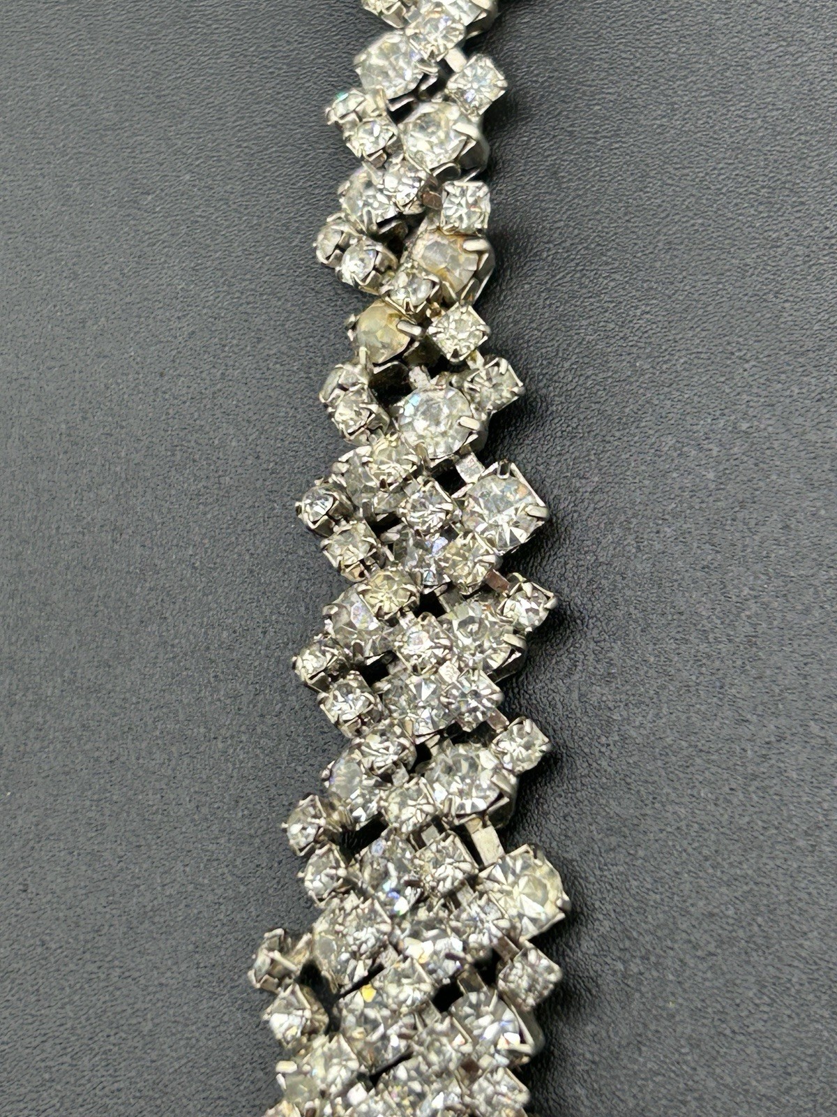 Kramer NY Rhinestones And Teardrop Center Necklace