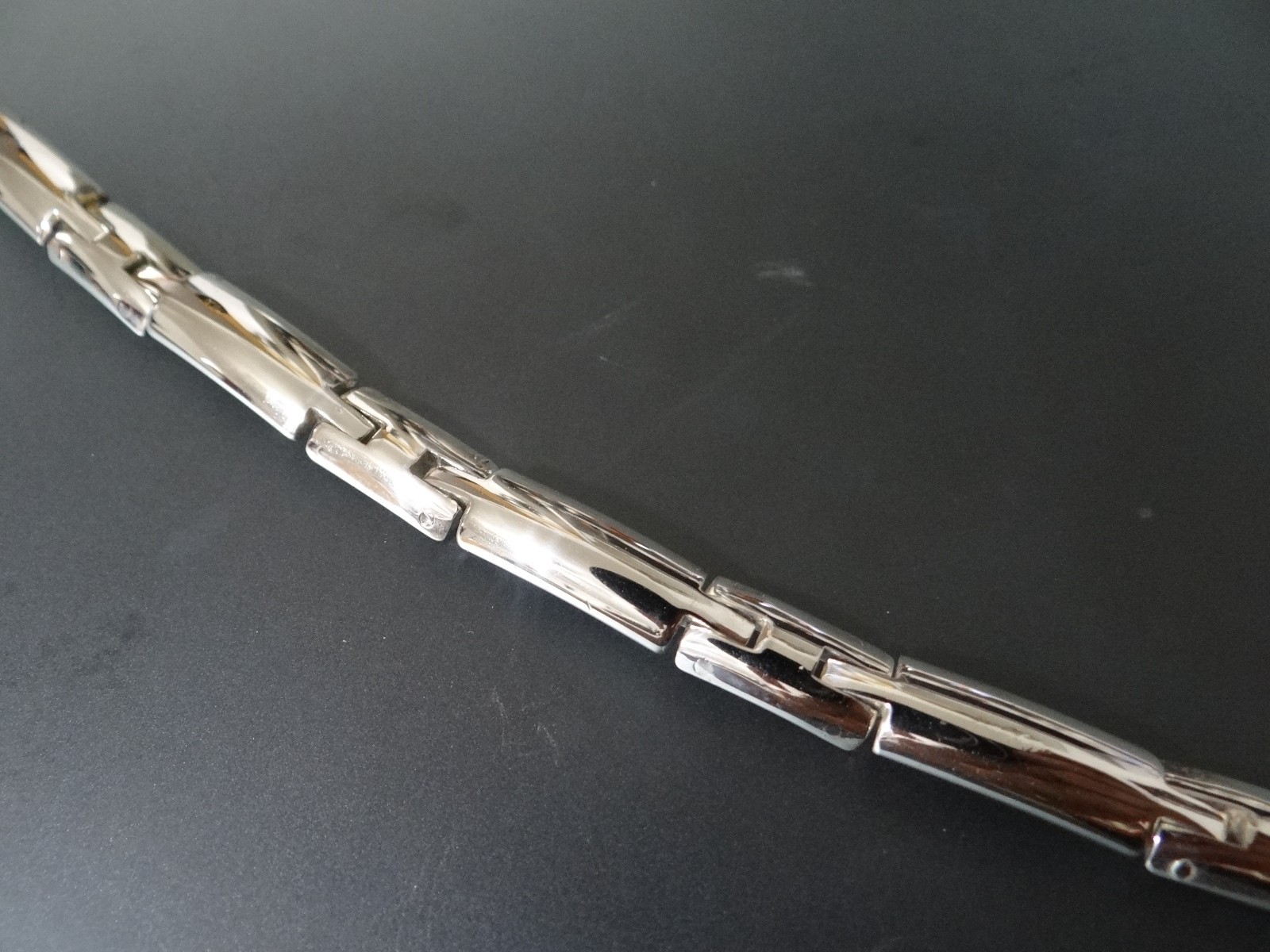 Vintage 925 Sterling Silver Panel 7″ Bracelet 30g