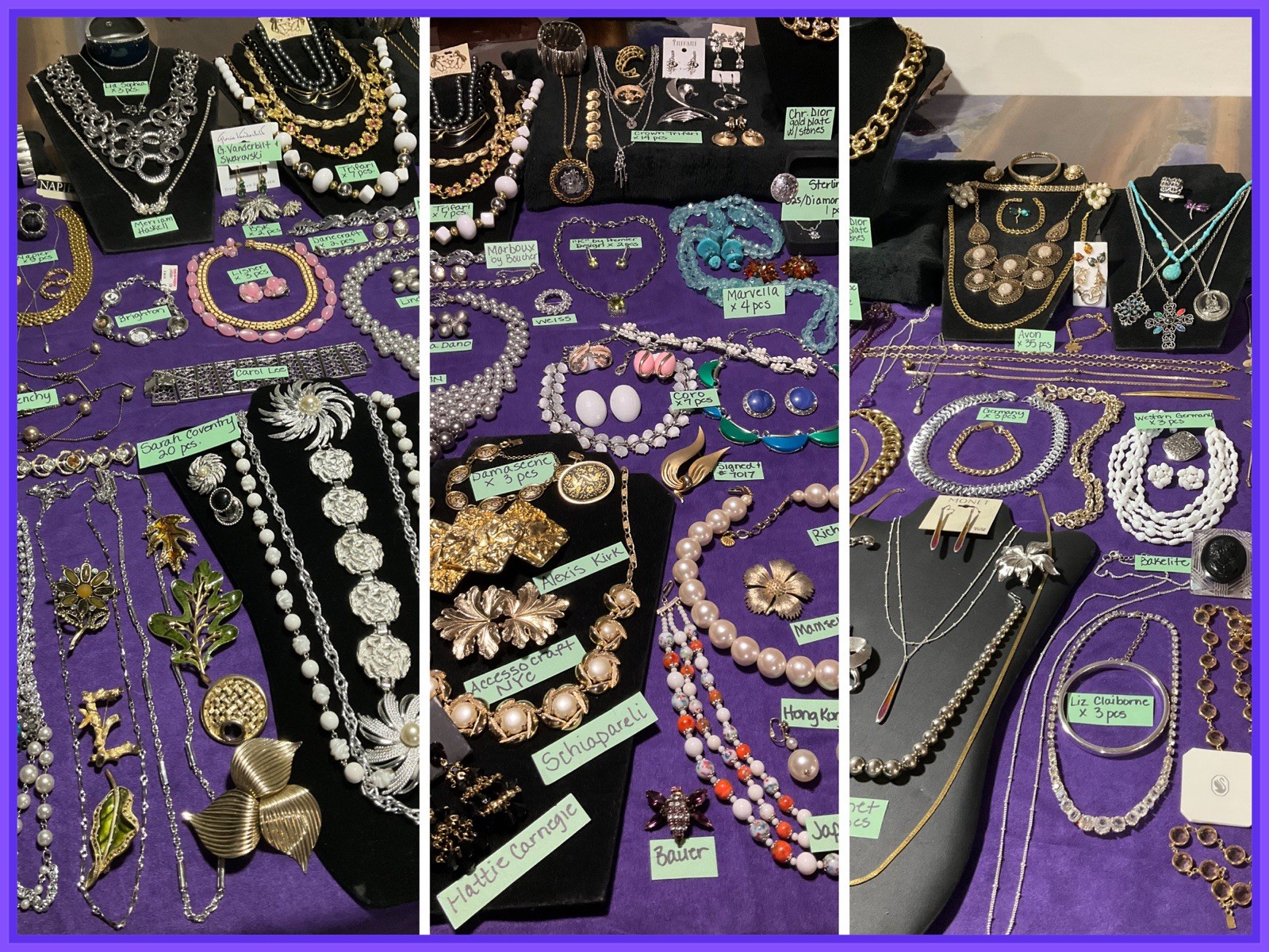Vtg High End All Designer Signed Jewelry Lot 167 Pcs. All Wear Dior, Monet. ++