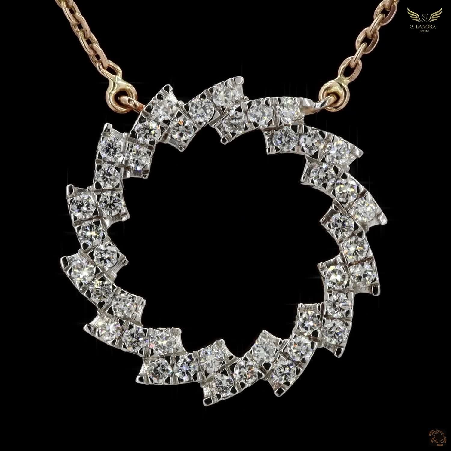 Lab Created Diamond 0.50ct Pendant Necklace Rose Gold Plated Gift