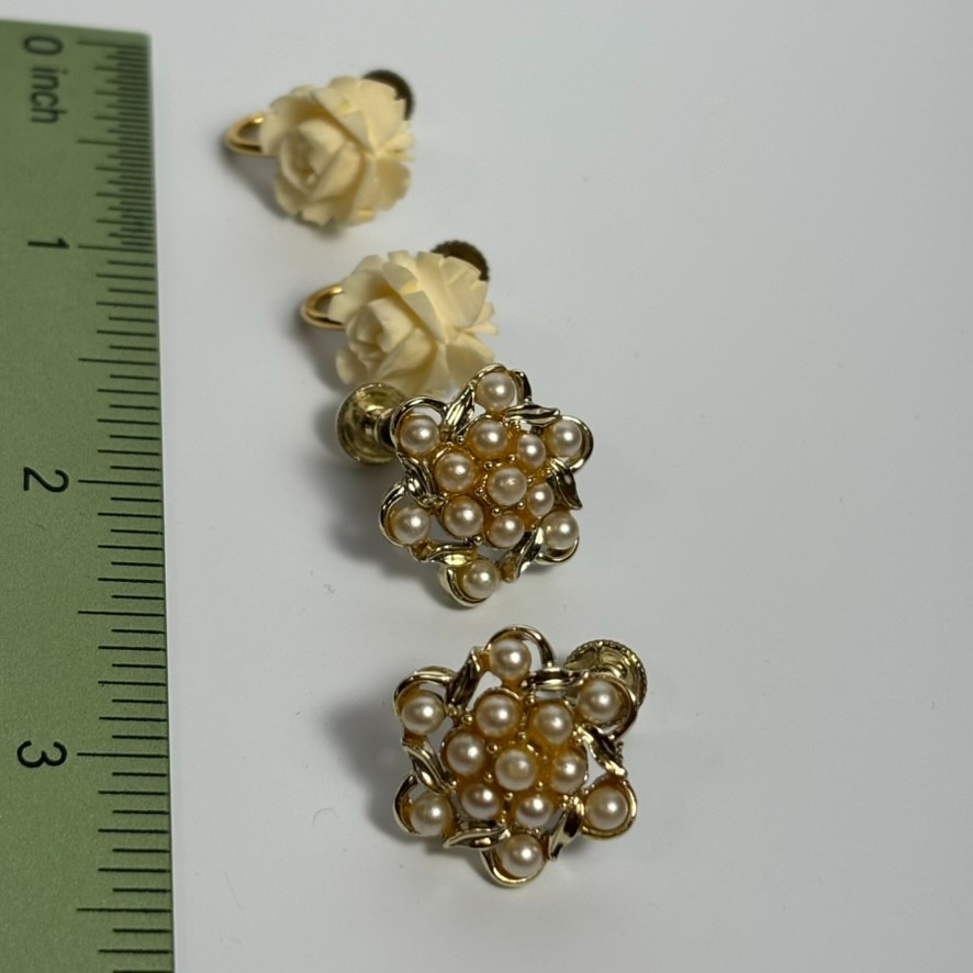 Earrings Roses Statement Pieces Vintage Elegant