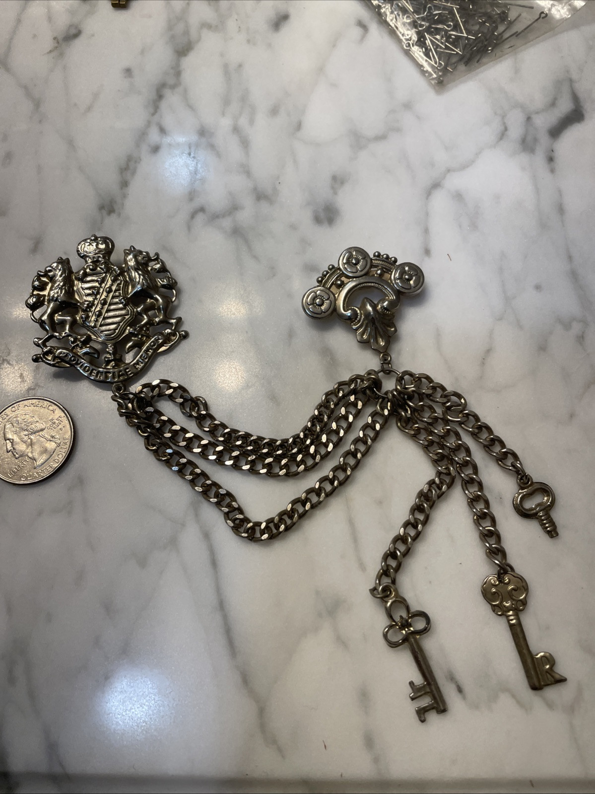 Vintage UK Crest Pin