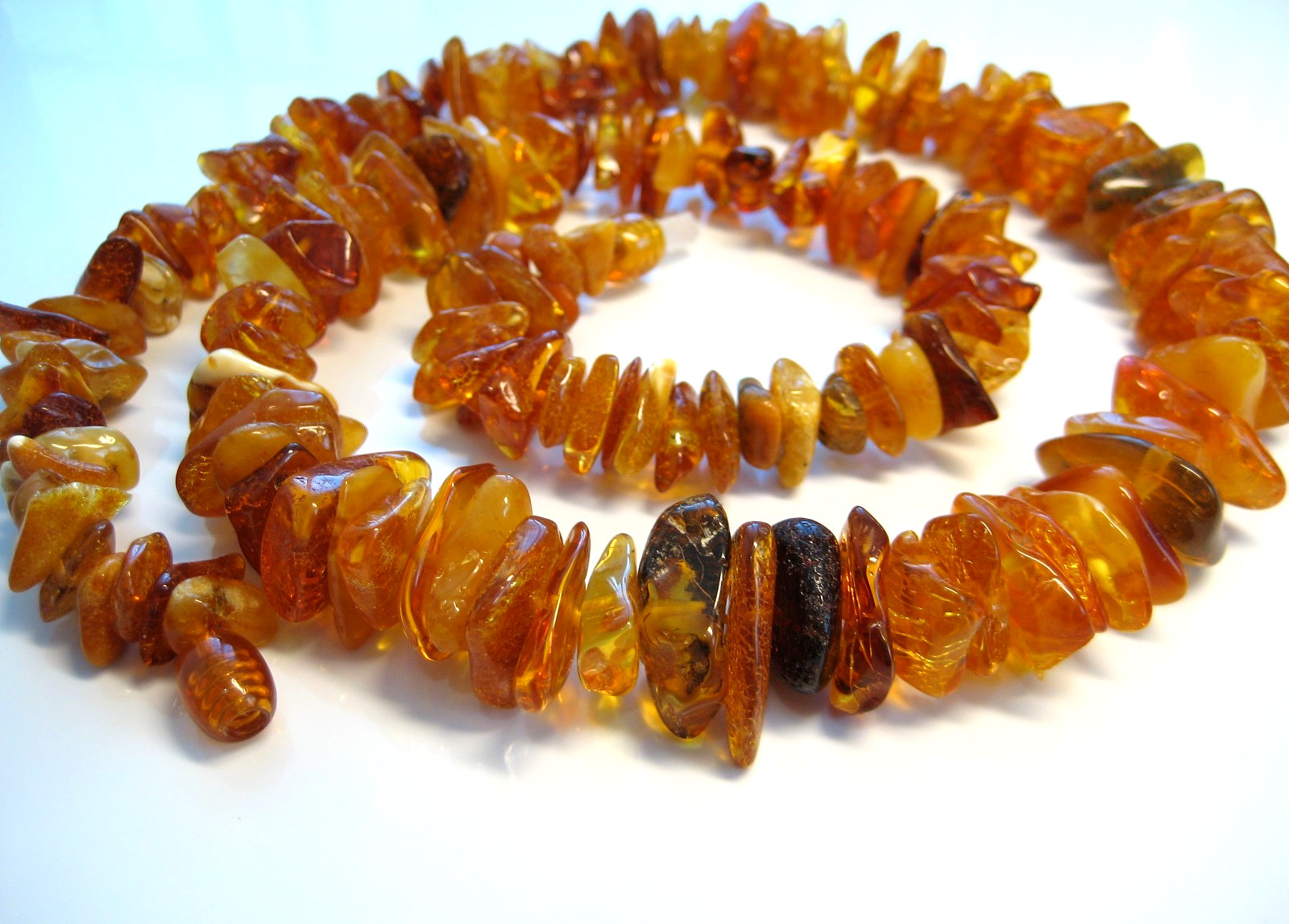 Genuine Amber Beautiful Baltic Amber Necklace 21 inches 36-40 gr. !!!