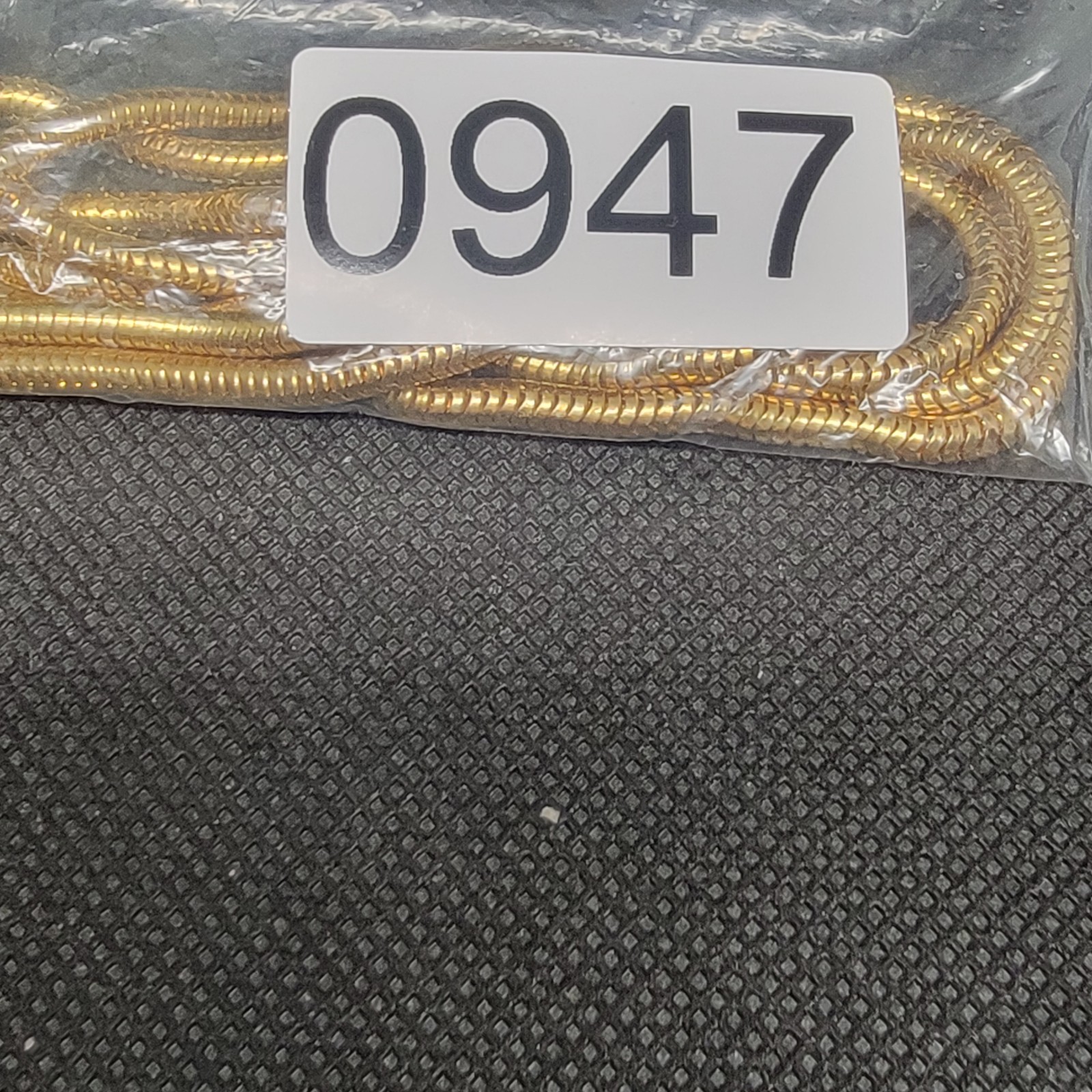 Vintage Gold Tone Snake Chain Necklace Smooth Flexible Chain