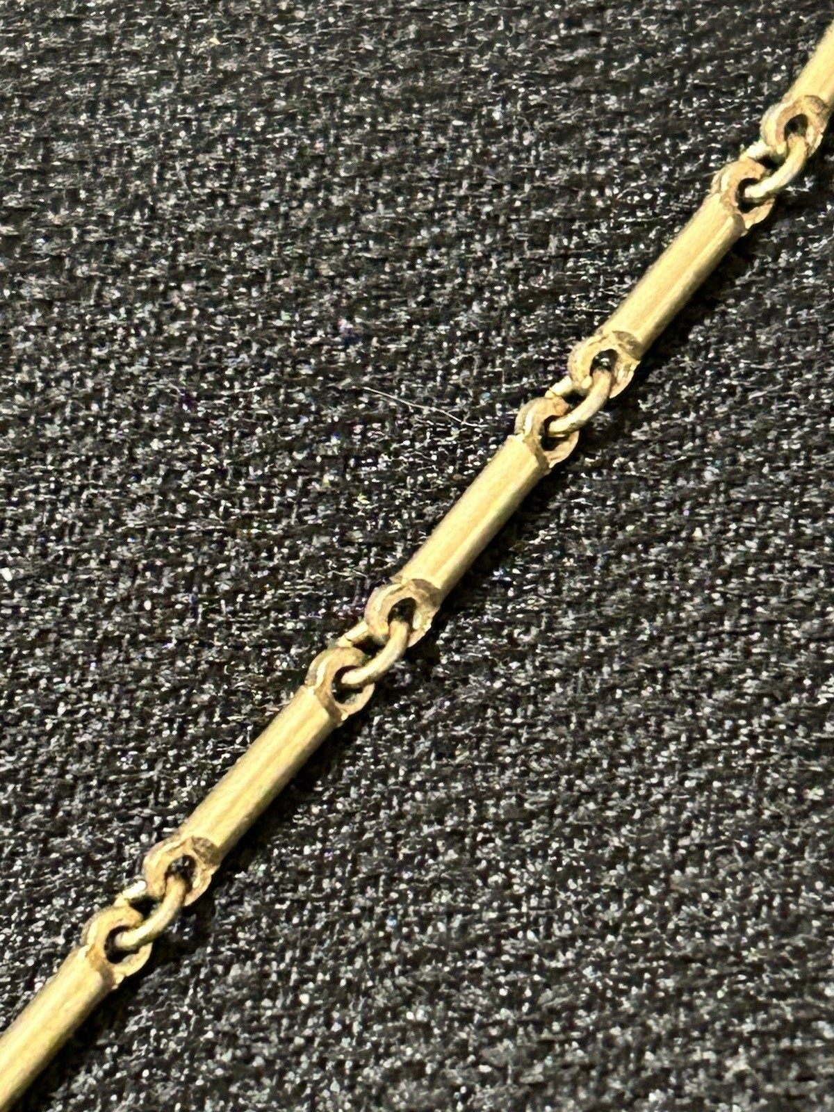 Antique Gold Tone Filigree Hand Painted Rose Faux Pearl Pendant Necklace 14”