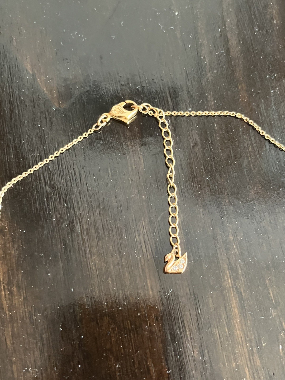 Swarovski Iconic Swan pendant Small Black Rose gold-tone plated 5363393
