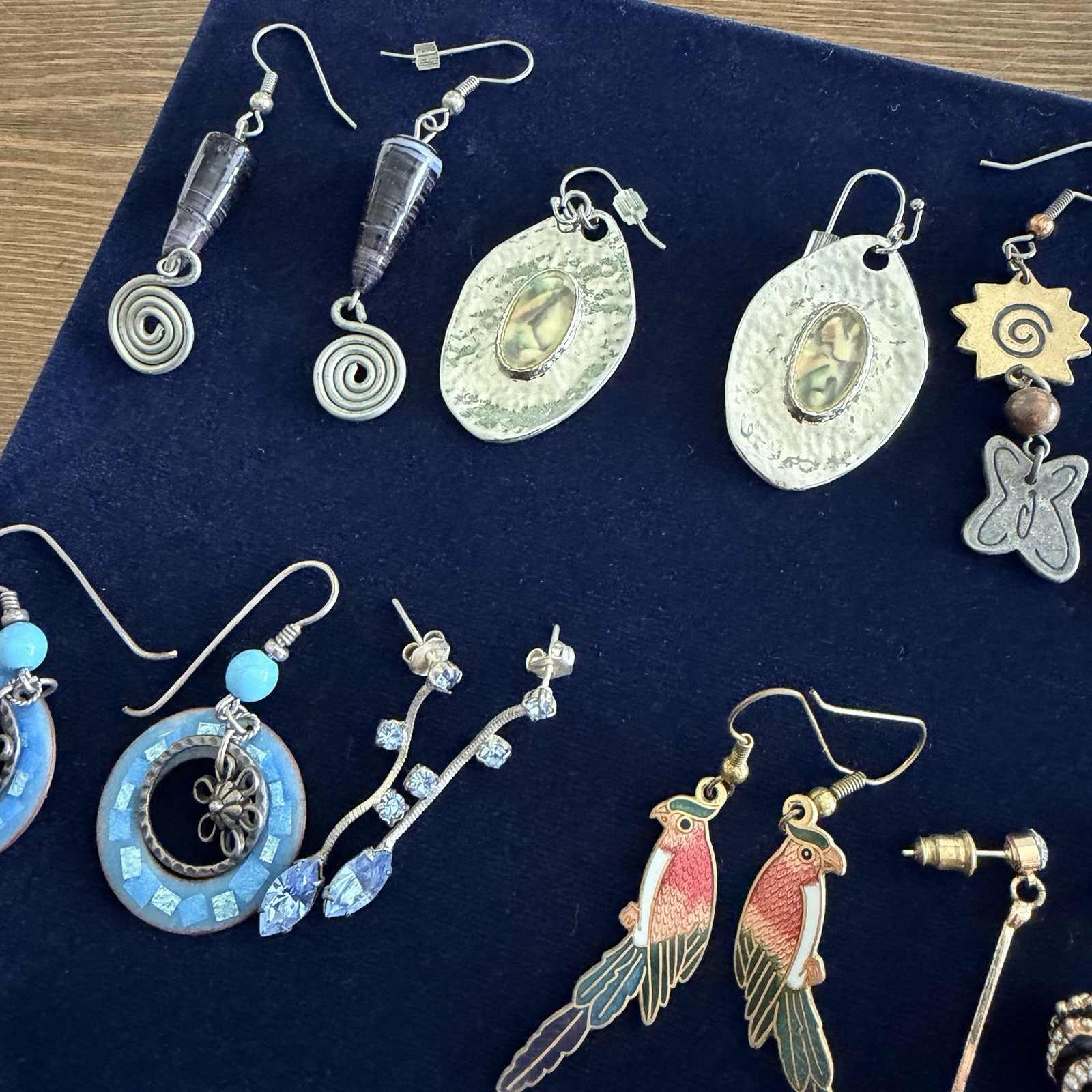 Assorted Vintage & Modern Costume Earrings Lot Beautiful Variety 17 Sets
