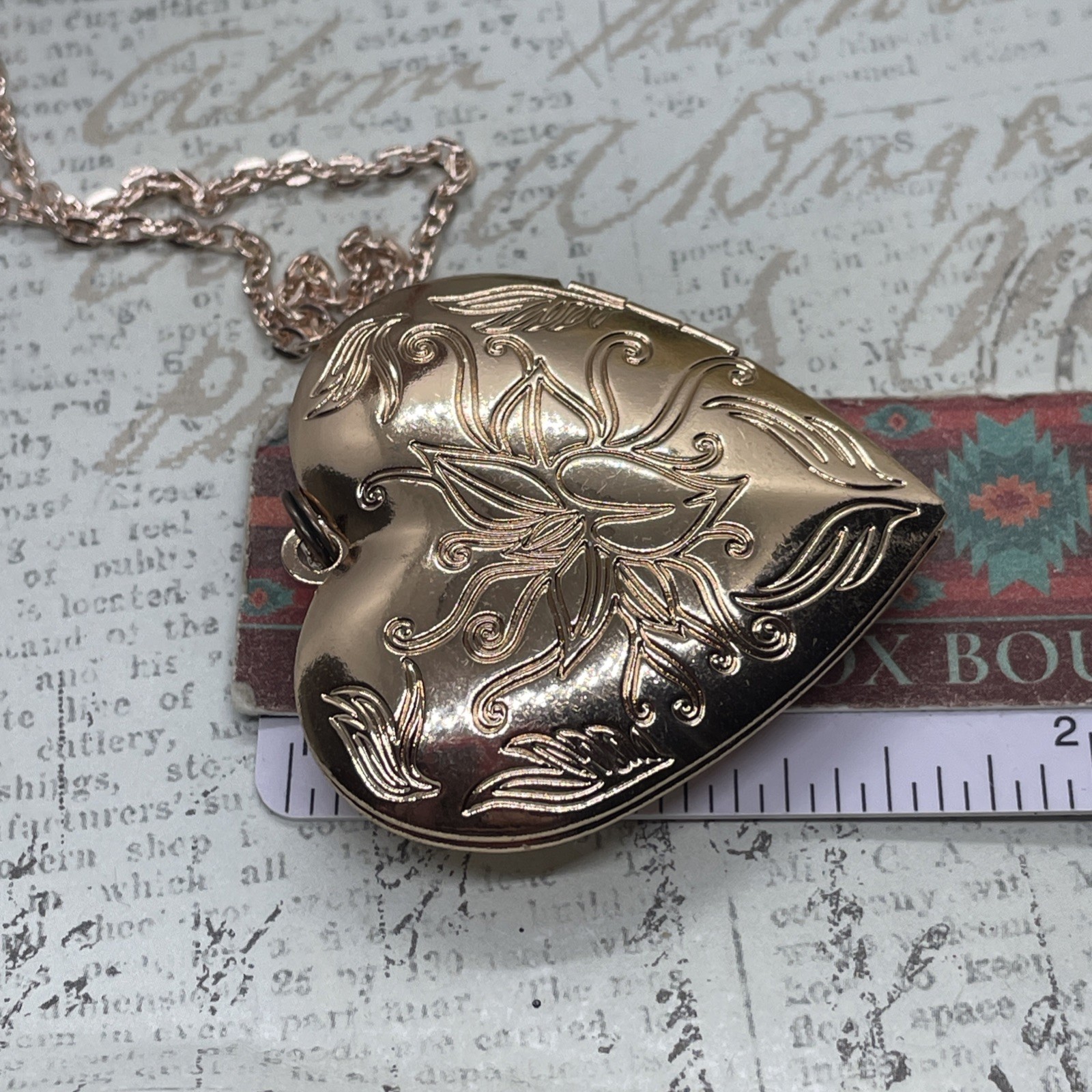 Blue Jay Bird VALENTINE Rose Gold Heart Locket Anniversary Bridal Gift Wedding