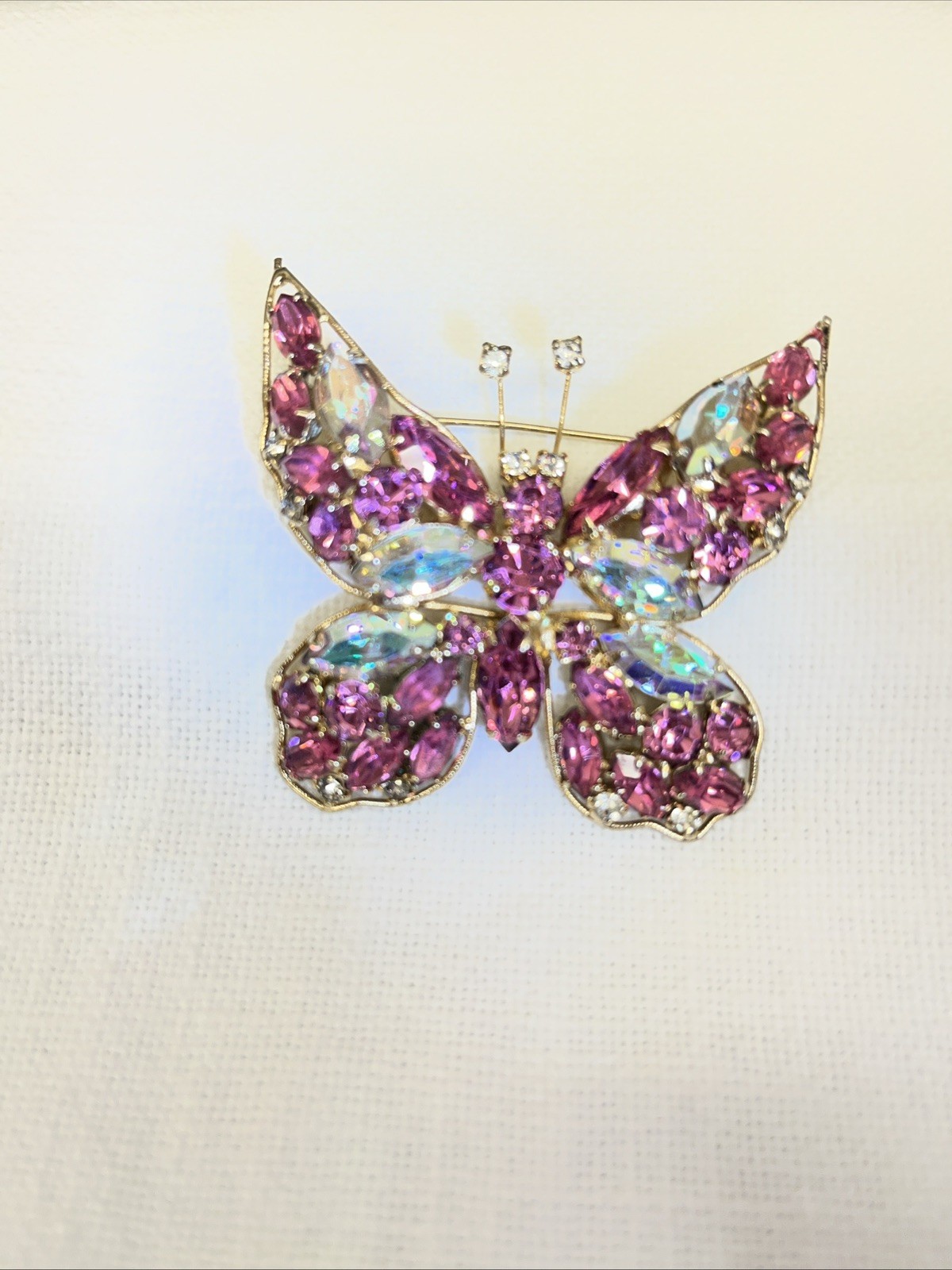 Vintage signed LaRoco butterfly Brooch. 1950’s Designer Piece.