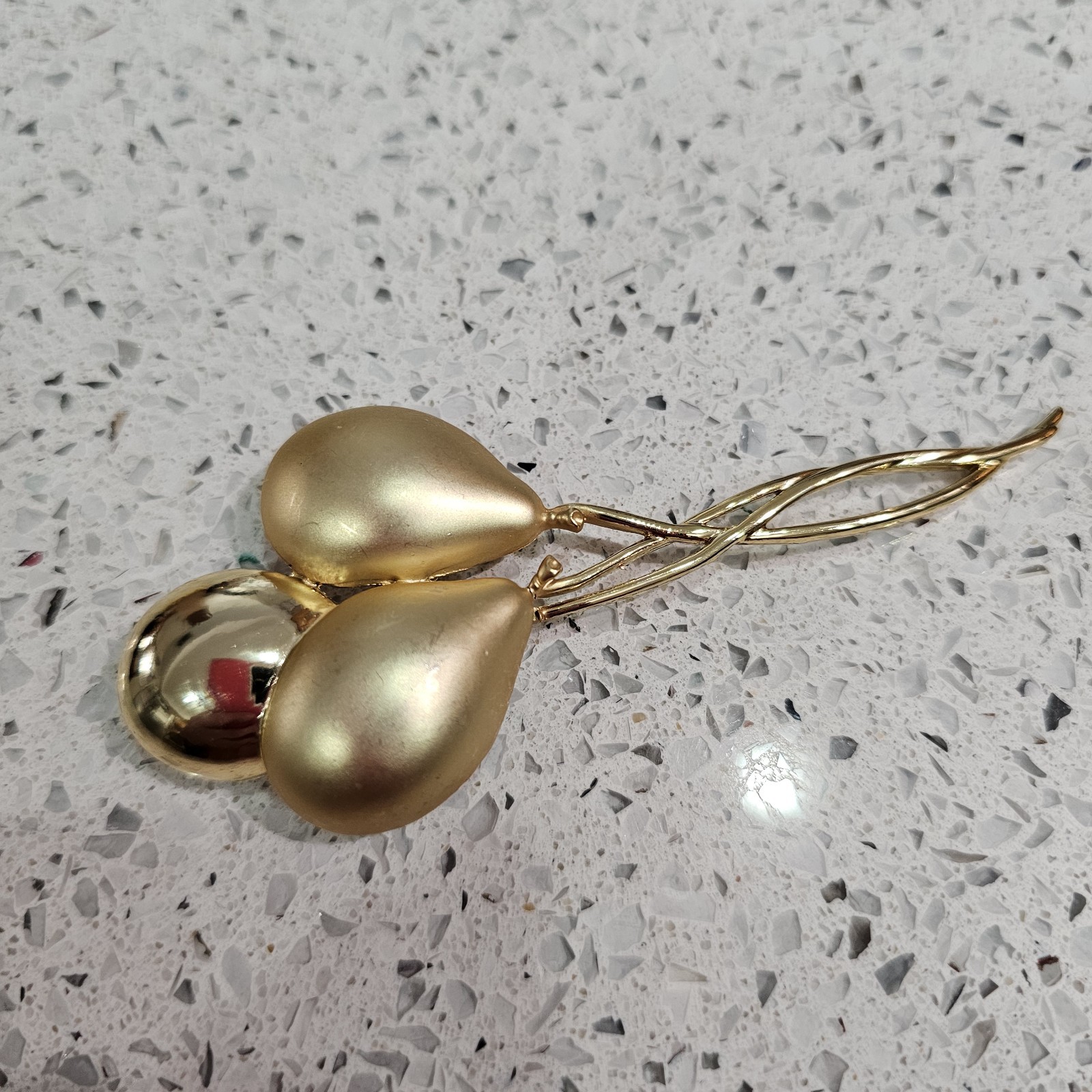 Vintage 10K Gold Plated LARGE BALLOON BROOCH Pin BIRTHDAY ANNIVERSARY RETIREMENT