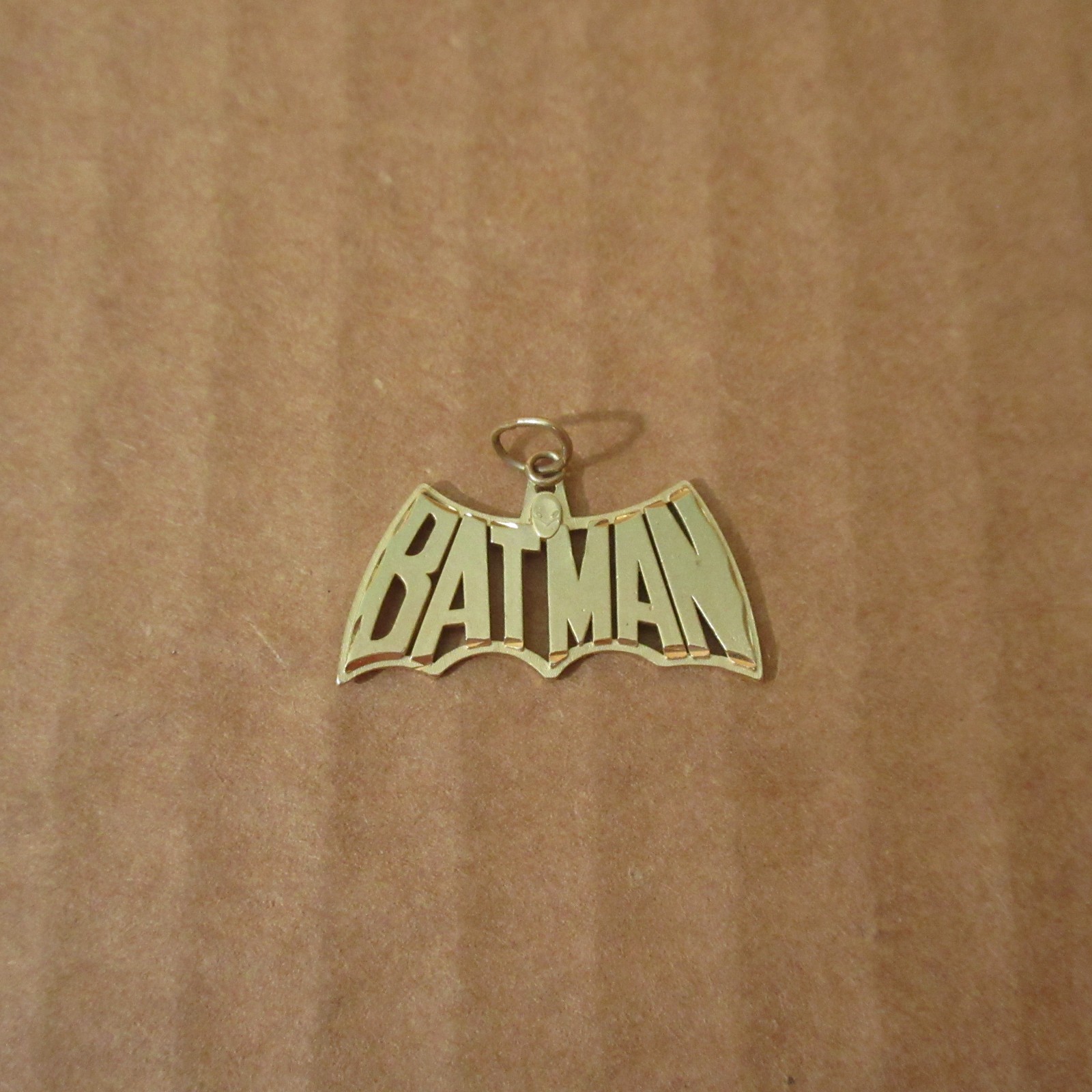 Rare Vtg 14K Yellow Gold Michael Anthony BATMAN Charm Pendant DC Comics Licensed