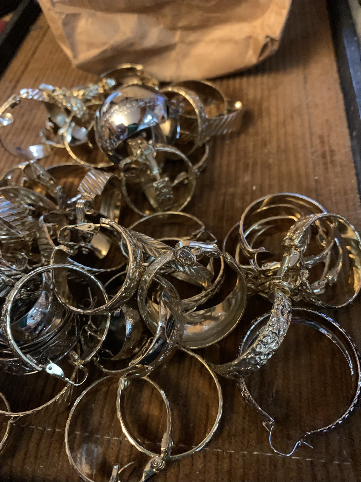 Vintage Attic Jewelry Find 28 Pair Earrings Unused in Bag