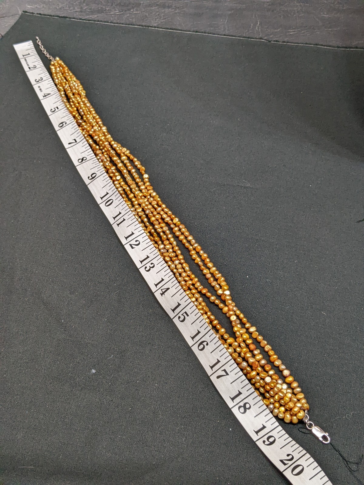 Multi-Strand Cultured Pearl Necklace Sterling Silver 925 Clasp ~20″ Silpada?