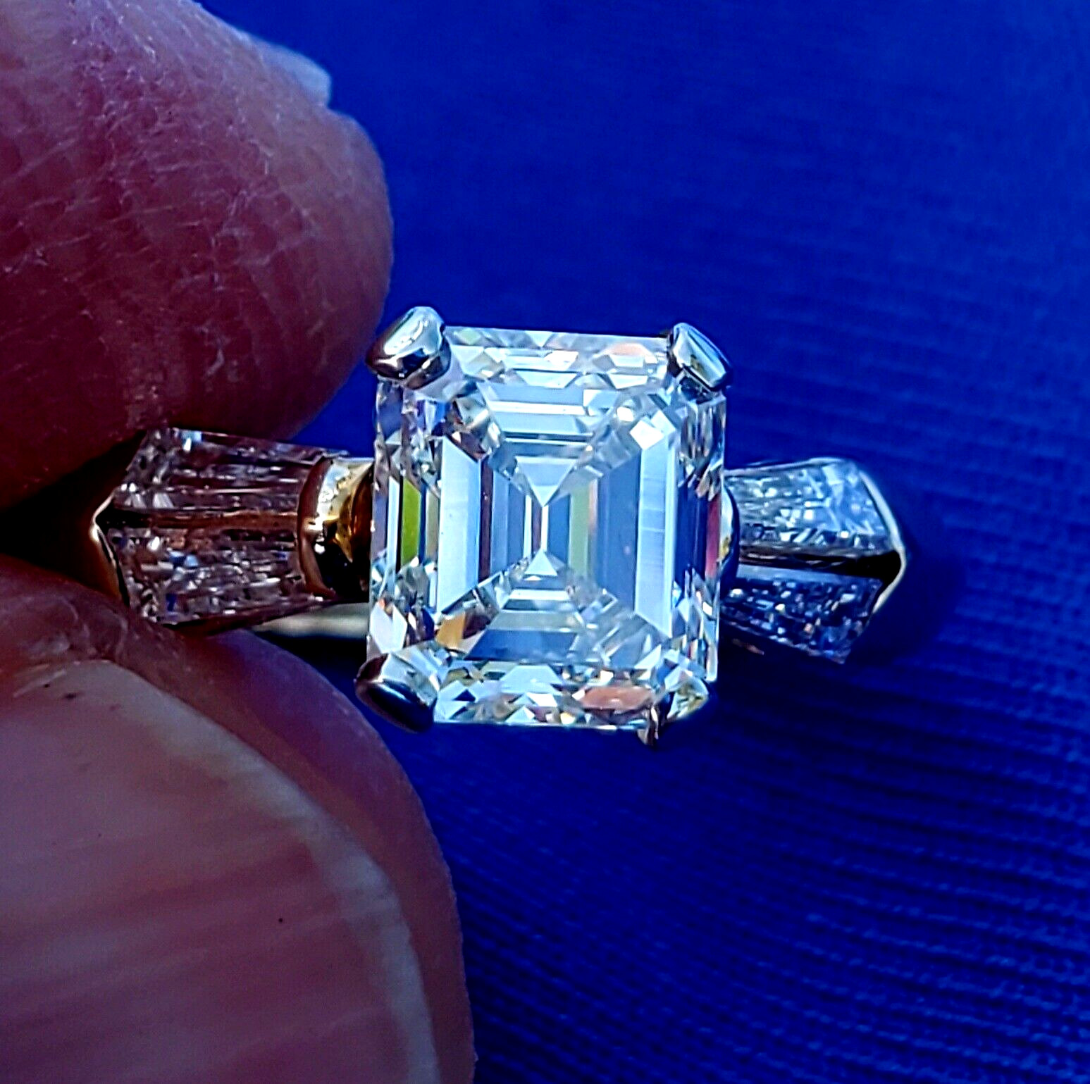 Original EARTH MINED DIAMOND Deco Engagement Ring Vintage Style Solitaire 14K