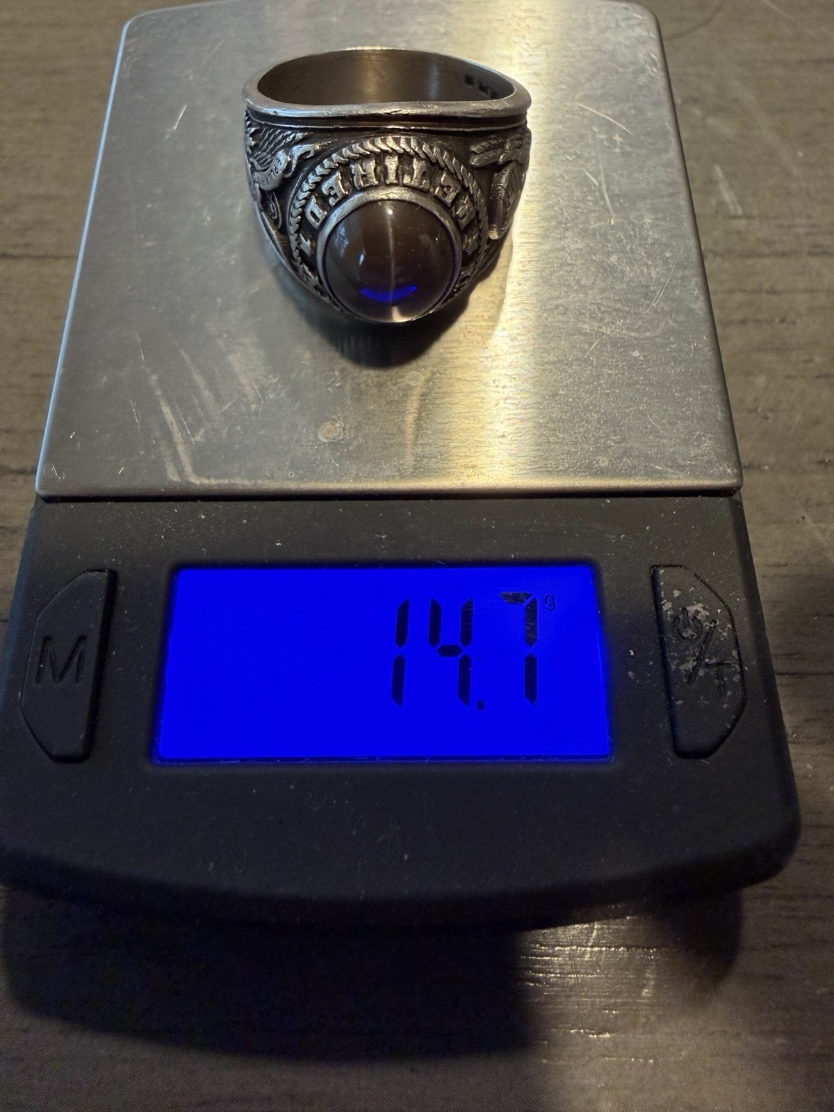 Vintage Military Us Army Returned Class Ring ( 10.4% Palladium)