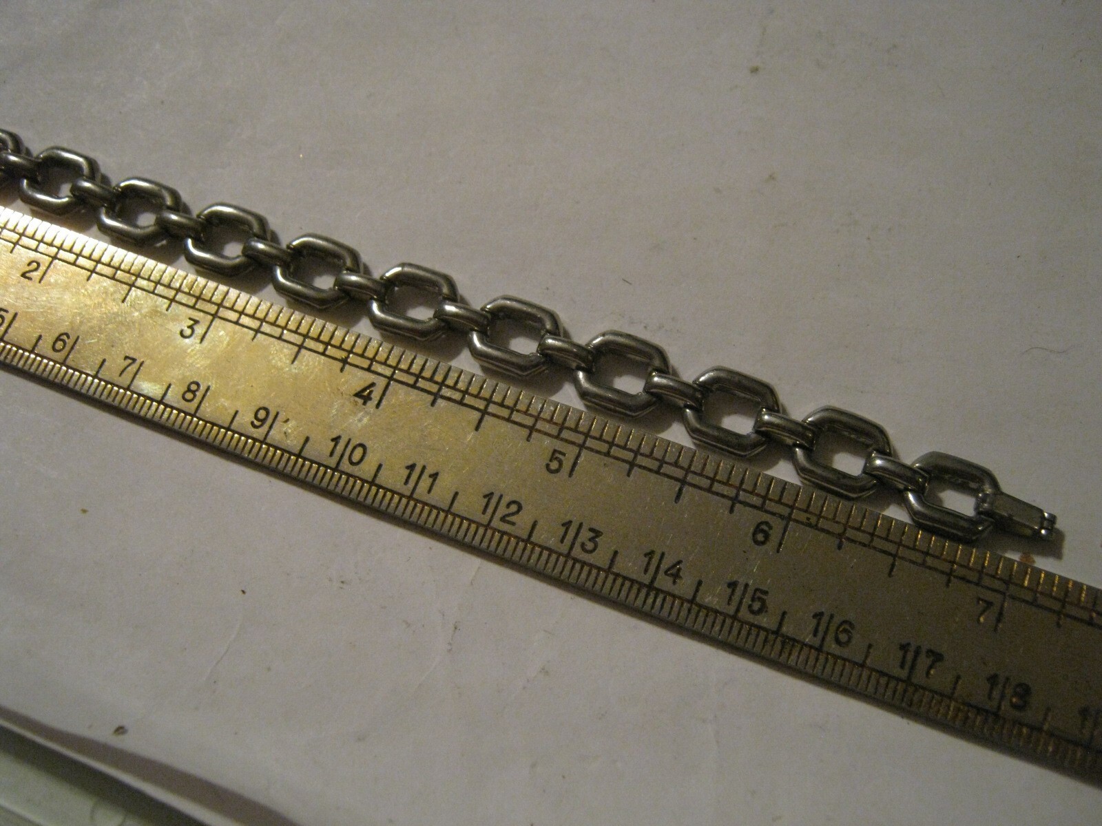 1930s Coro (Straight line mark, non-cursive “r”) Link Bracelet Ideal for Charms