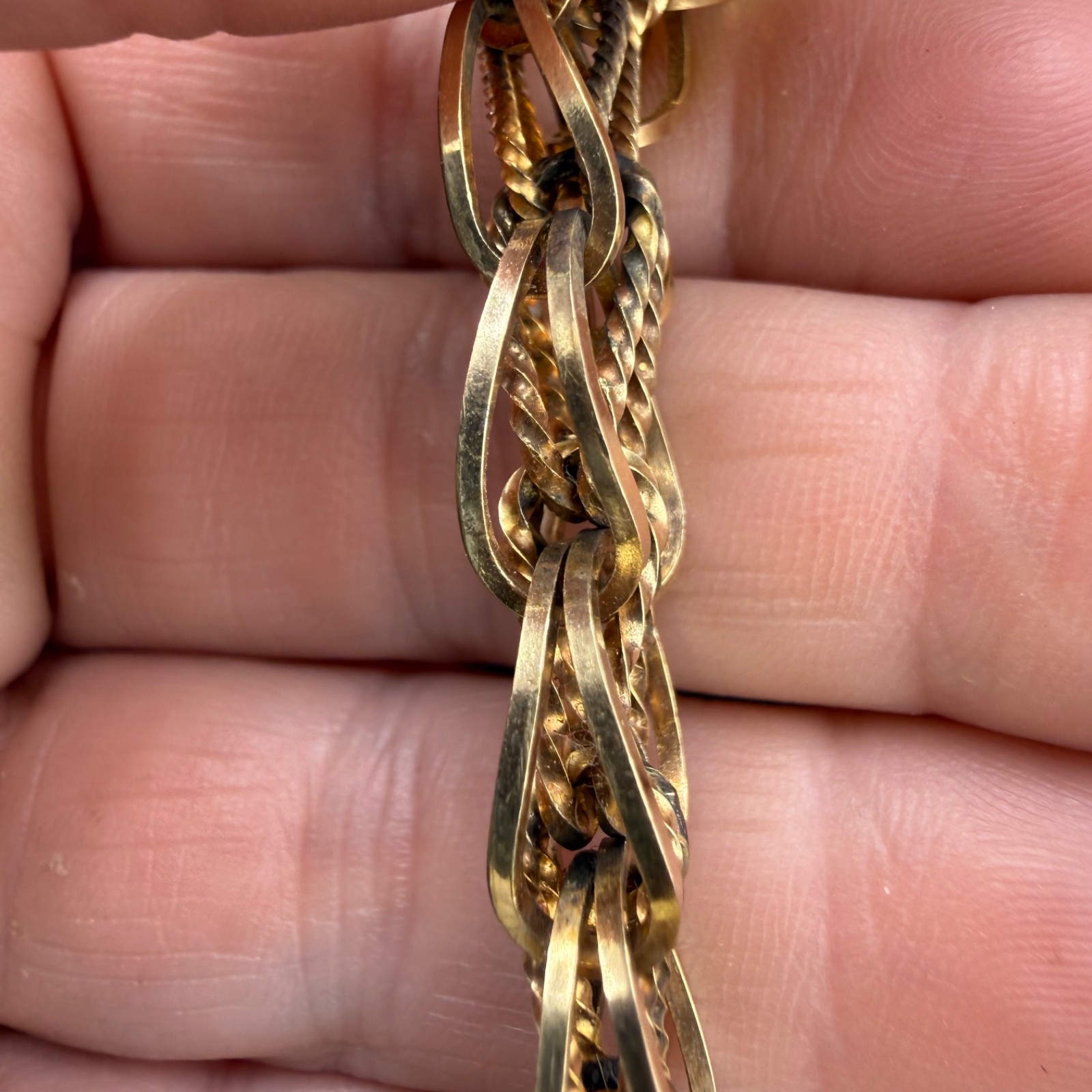 Vintage Gold Filled Bracelet Chain 17.2 Grams 6.5”
