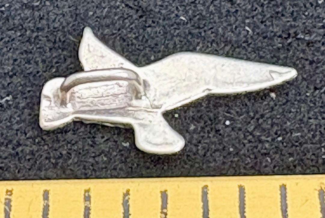 Sterling Silver Flying Bird Charm 1″ Vintage 1.1Grams Marked Sterling