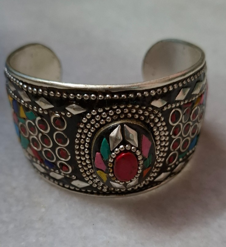 Tibetan cuff Bracelet Adjustable Bracelet handmade jewelry
