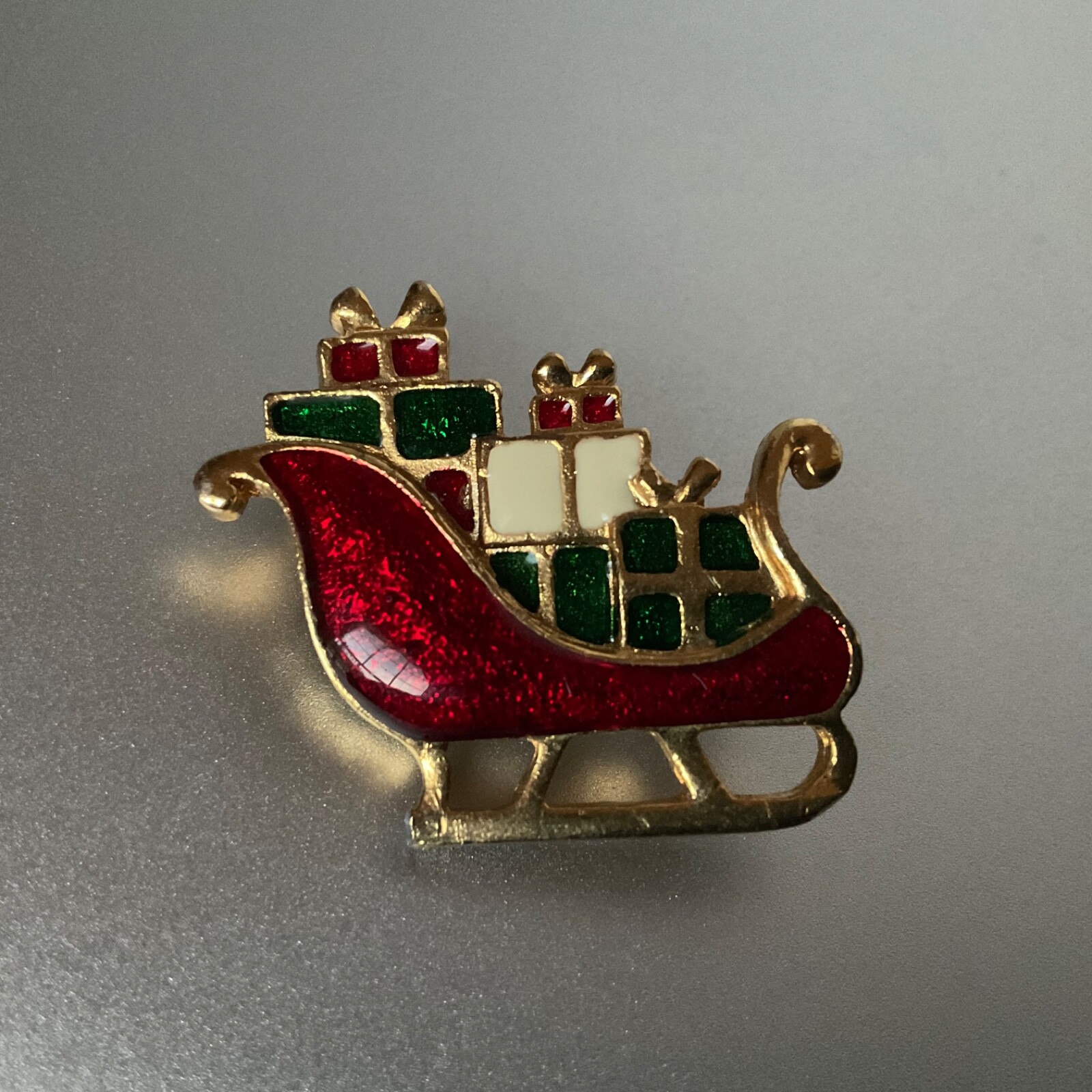 Christmas Holiday Pin Lot Santa Filigree Beard Boot Sleigh Vintage to Modern