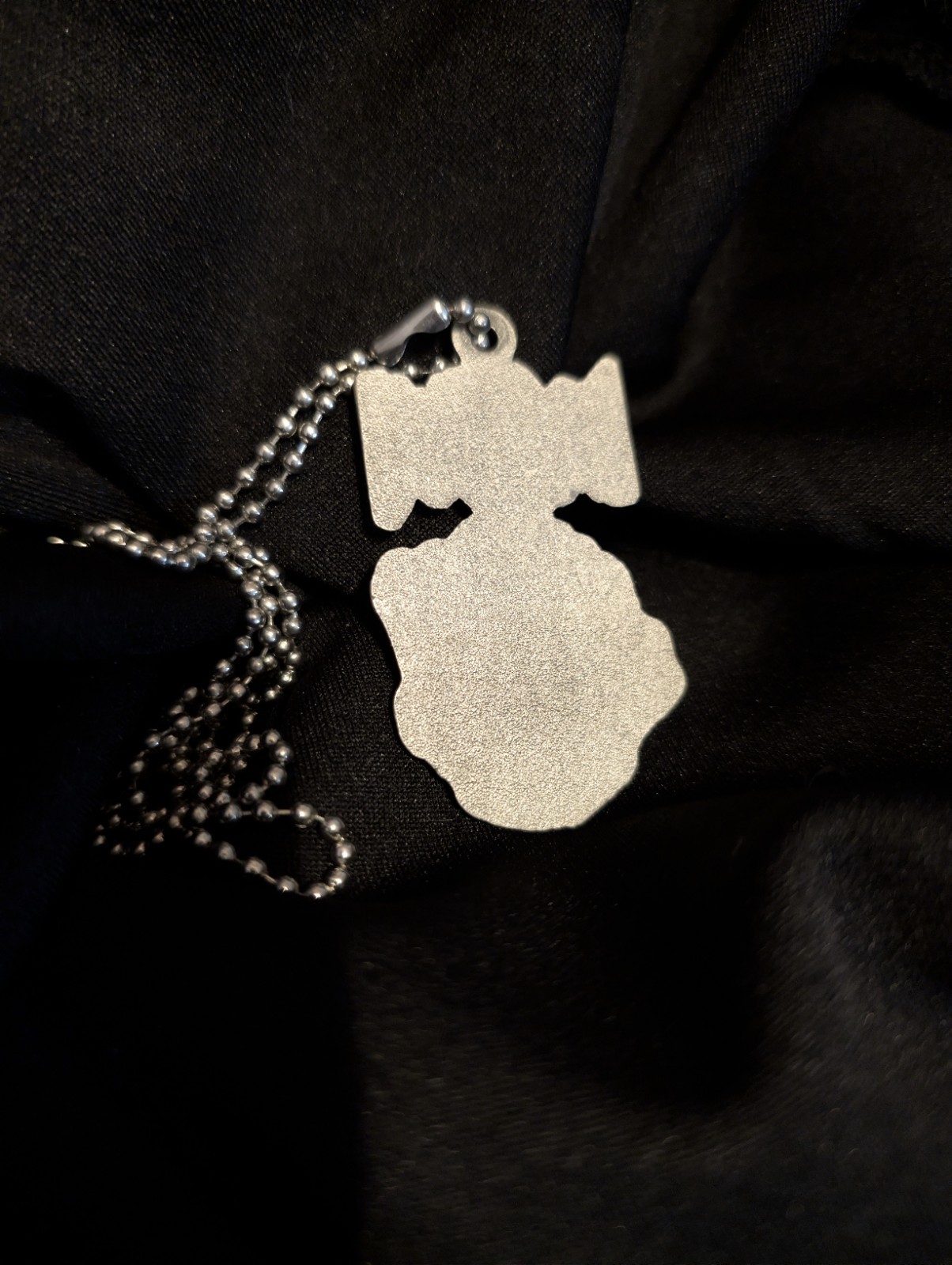 Motionless In White Middle Finger Logo Metal Necklace. No Longer In Production.