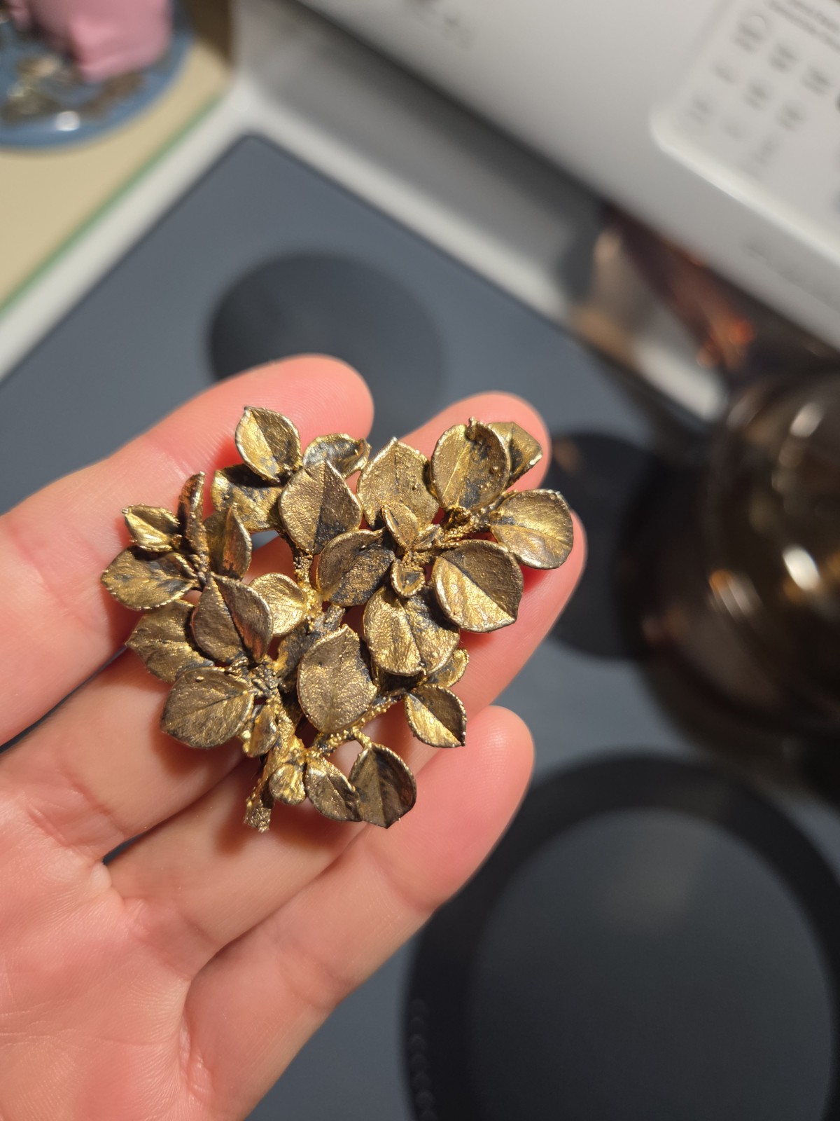 Flora Danica Sterling 925 Eggert Denmark Botanical Brooch Pin