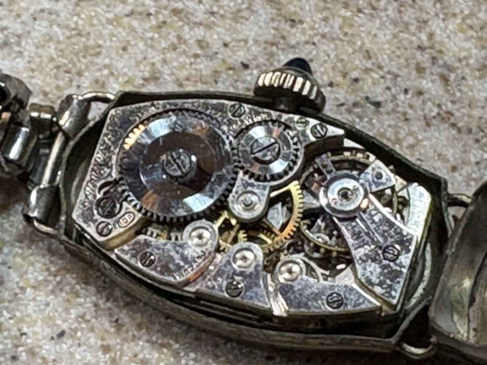 Antique ART DECO Ladies Wrist Watch FONTAIN WATCH CO. non Working