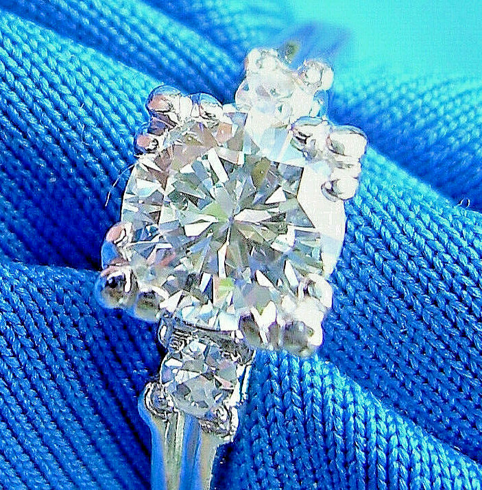 Original EARTH MINED DIAMOND Art Deco Engagement Ring 14K GOLD Vintage Solitaire
