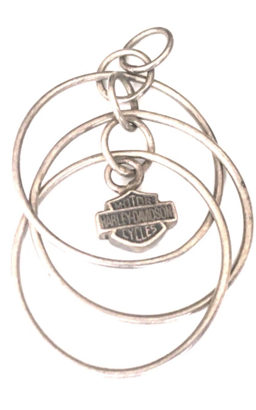 Harley-Davidson Bar And Shield• Pendant Or Charm • Spiral Wire Bracelet•