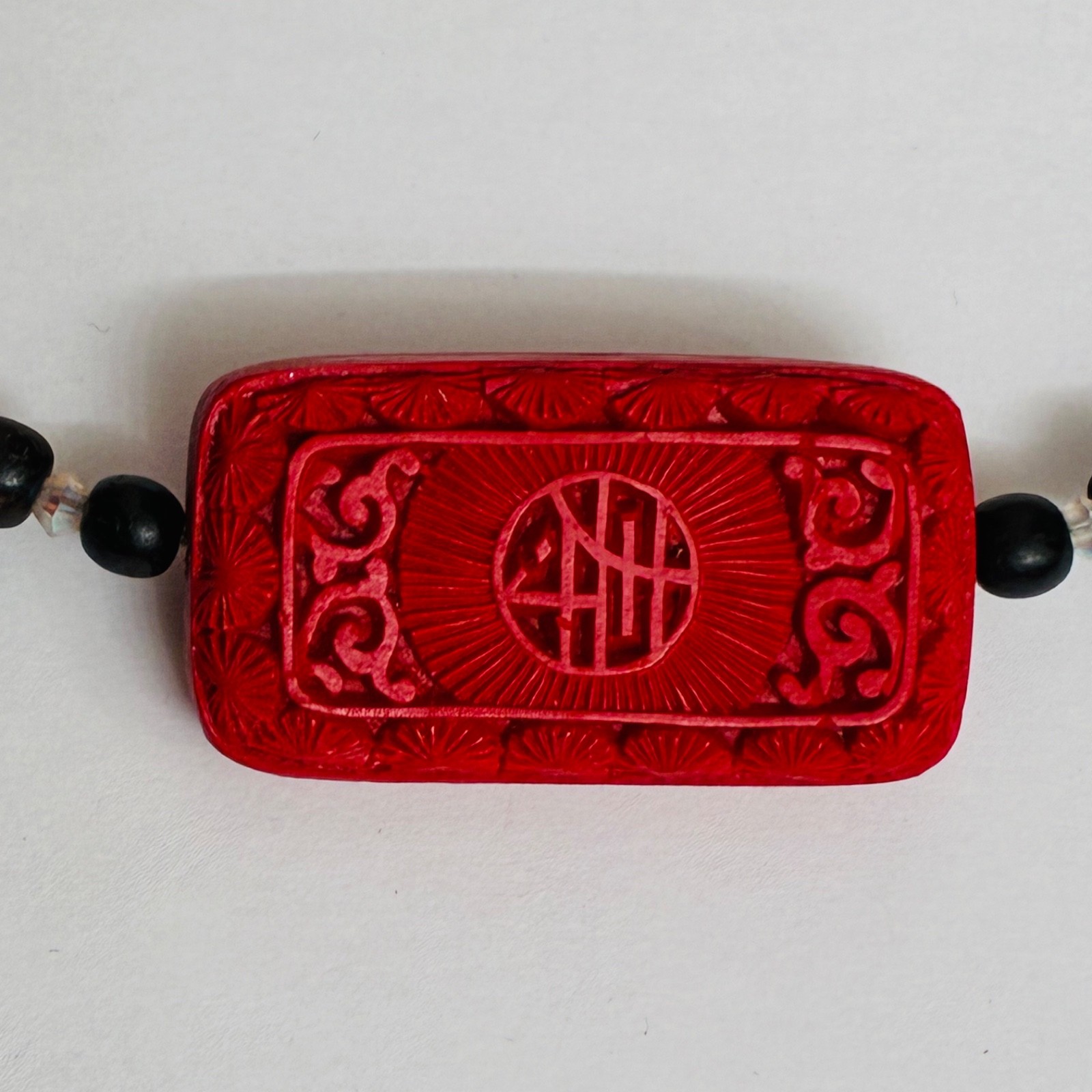 Red Cinnabar Turquoise Necklace