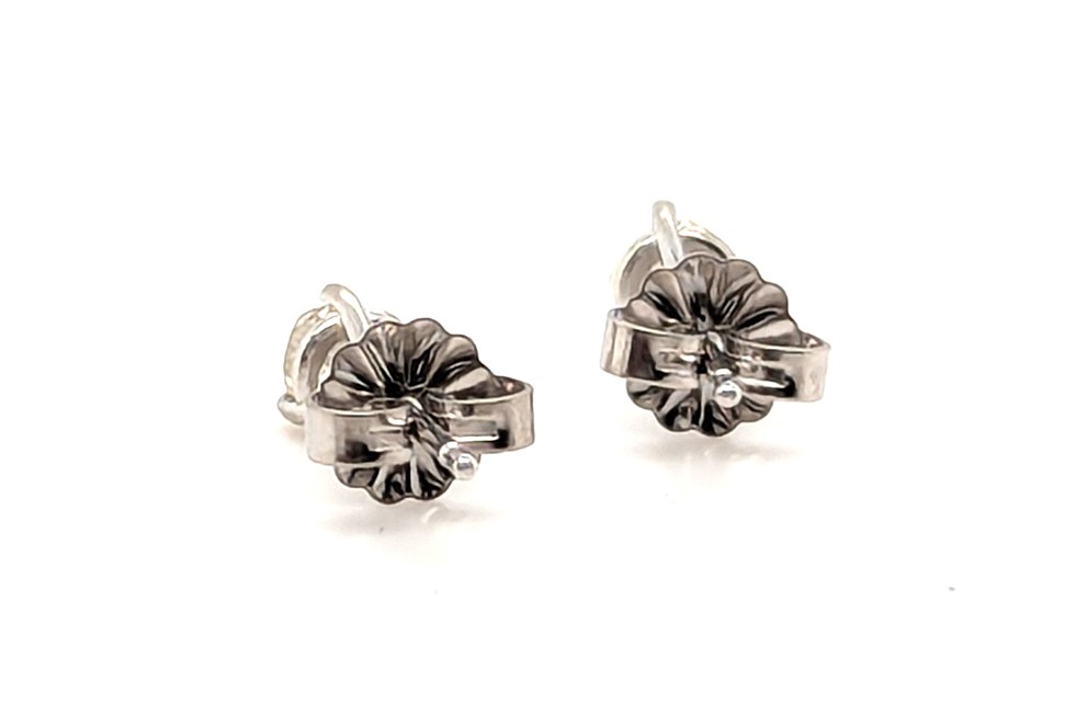 Victorian Mined Fancy Light Green Old Mine Cushion Diamond Stud Earrings 0.53ct