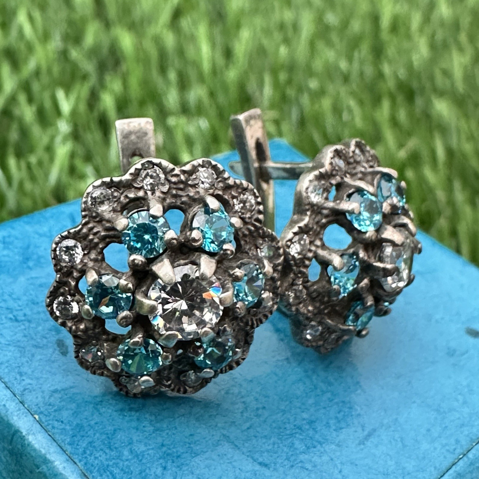 Vintage Earrings Silver 925 Women’s Jewelry