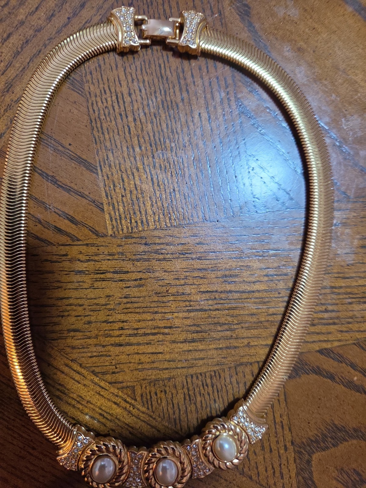 Vintage Christian Dior Gold Tone Necklace