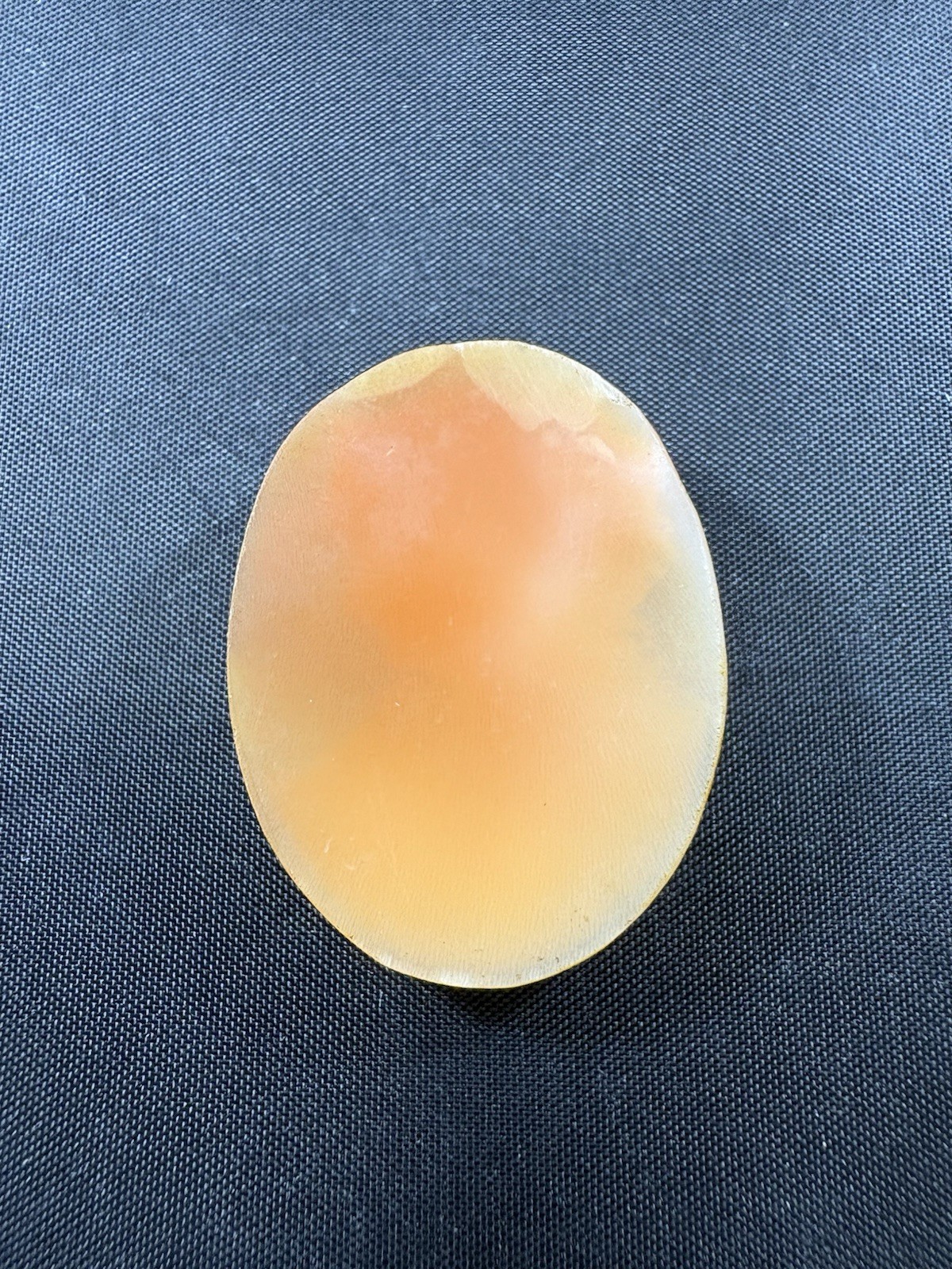 Antique Hand Carved Shell Cameo Of High Relief Bust Of A Woman In Profile