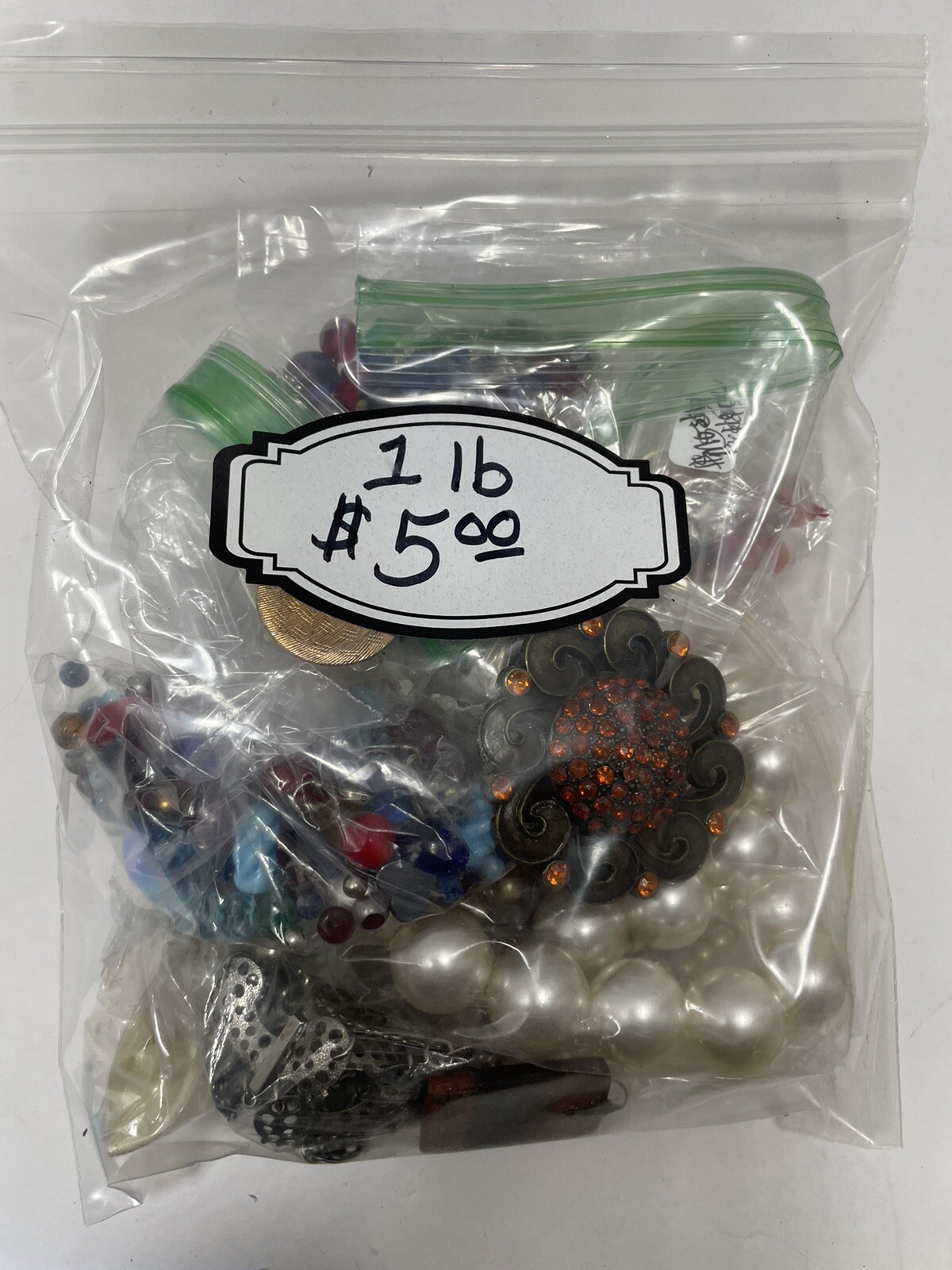 1 LB Lot Grab Bag Vintage/Modern Junk Or Broken Jewelry For Craft/Repair/Upcycle