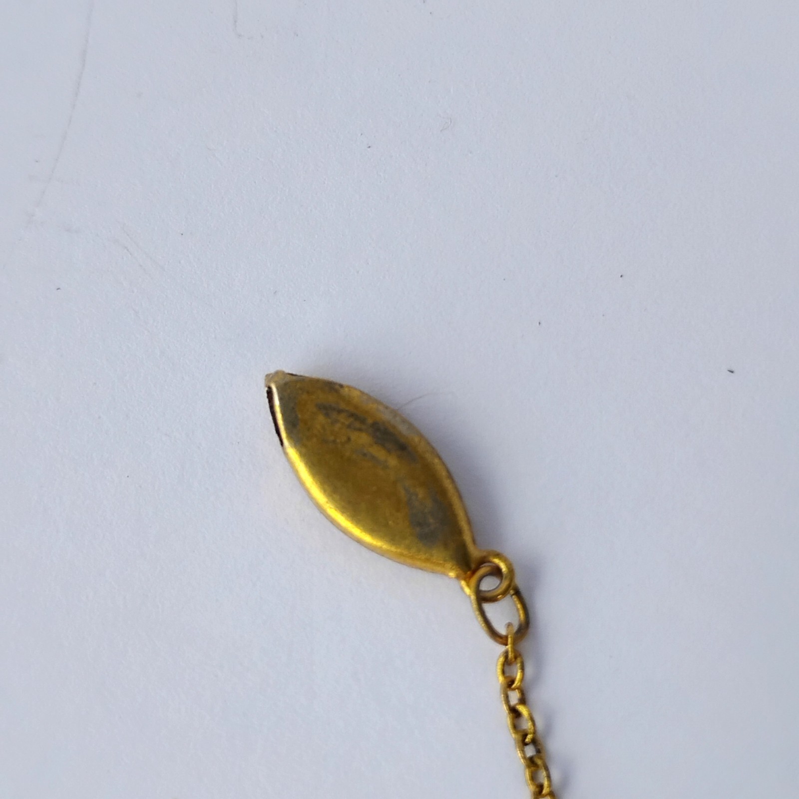 Vintage Japanese Damascene Amita Pendant Necklace plus Petite Dragon Boat Brooch