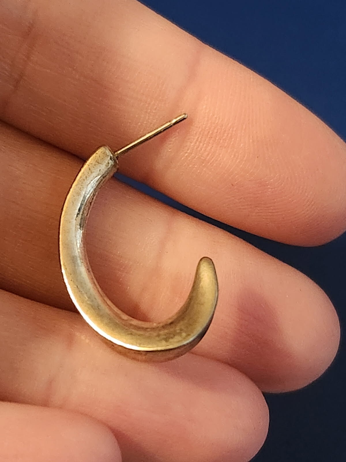 Sterling Silver Half Hoop Earrings