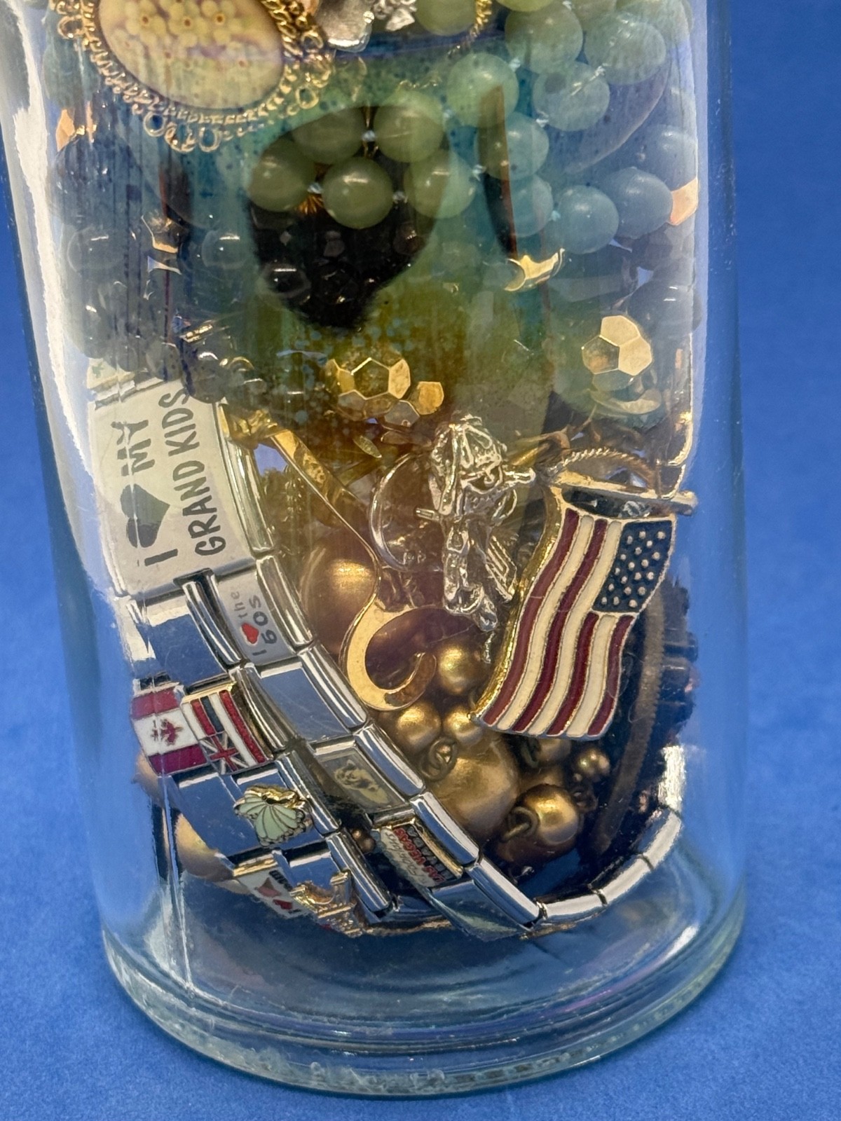Mystery Estate Costume Jewelry Jar Mixed Lot All Wearable