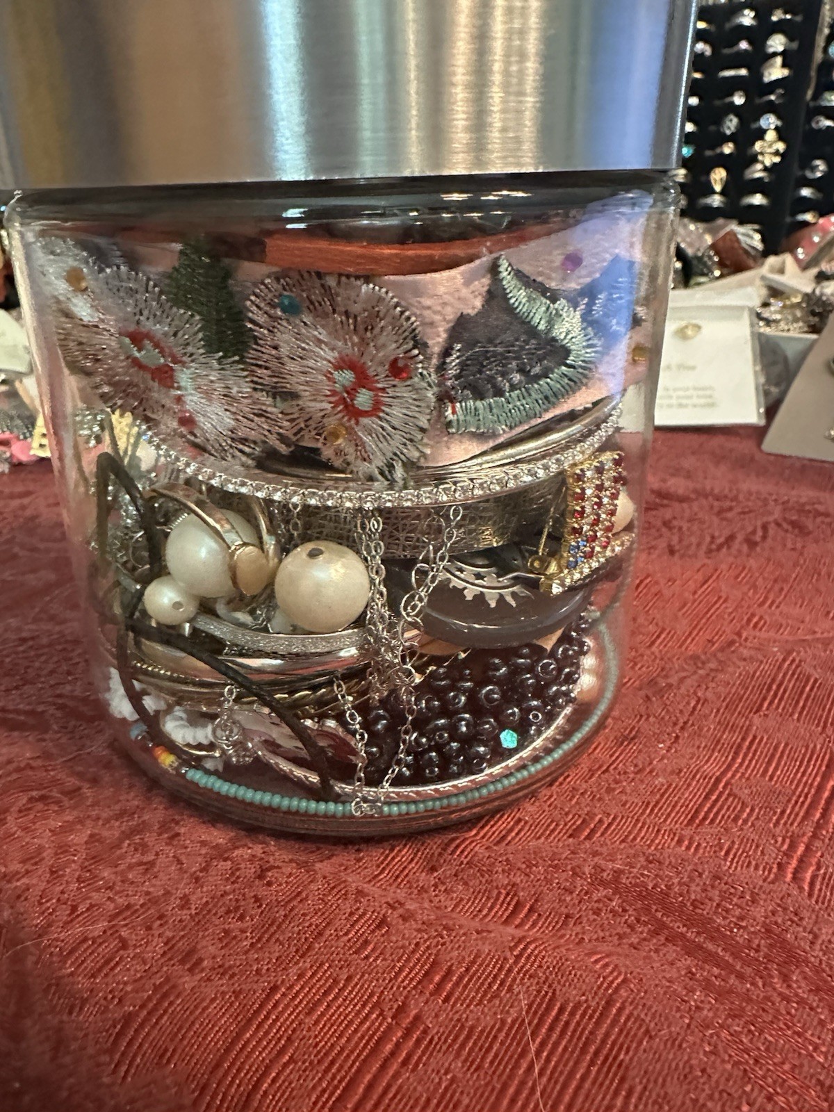Mystery Jewelry Jar Vintage Signed Wearable Resell Gift 1970s to Current Day 1lb