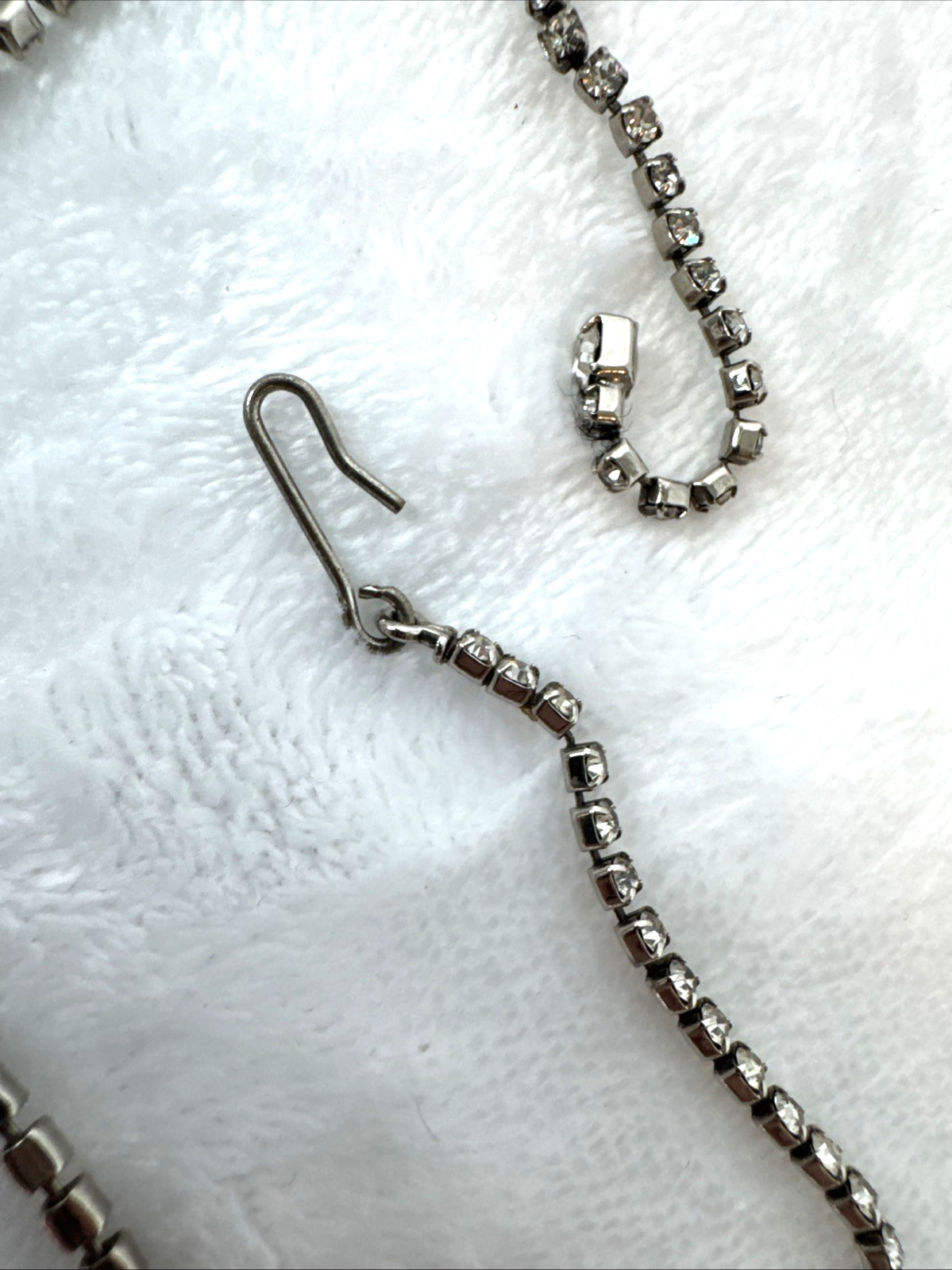 victorian Revival Necklace rhinestone faux pearl MCM Modernist coquette Sweet