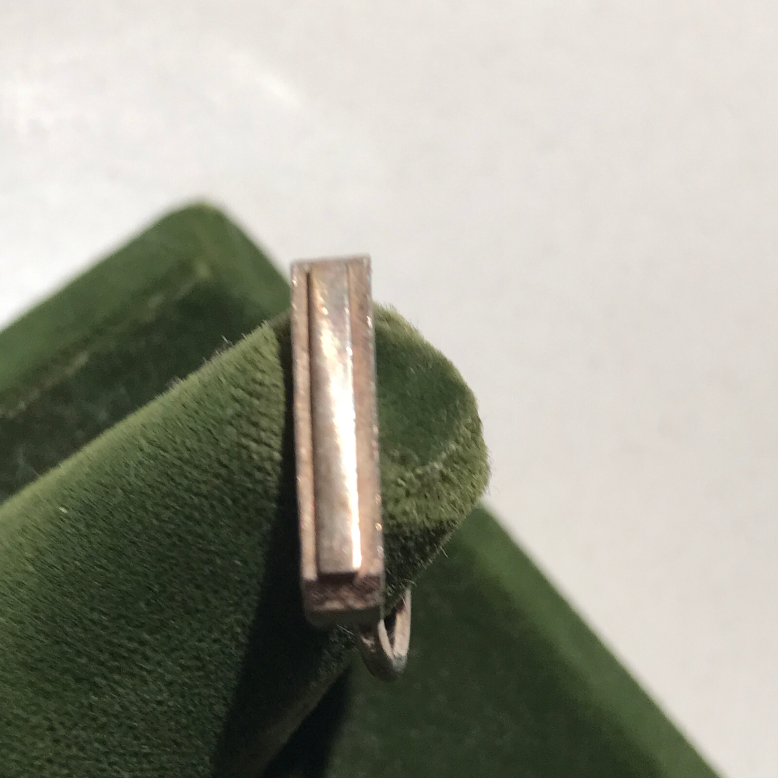 Vintage Sterling Silver Stamped Typebar Monogram “I” Ring Size 6 ADJUSTABLE