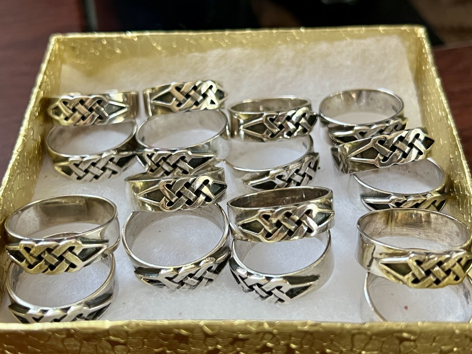 NEW Vintage Celtic Knotwork Sterling Silver Band 925 Ring size 9